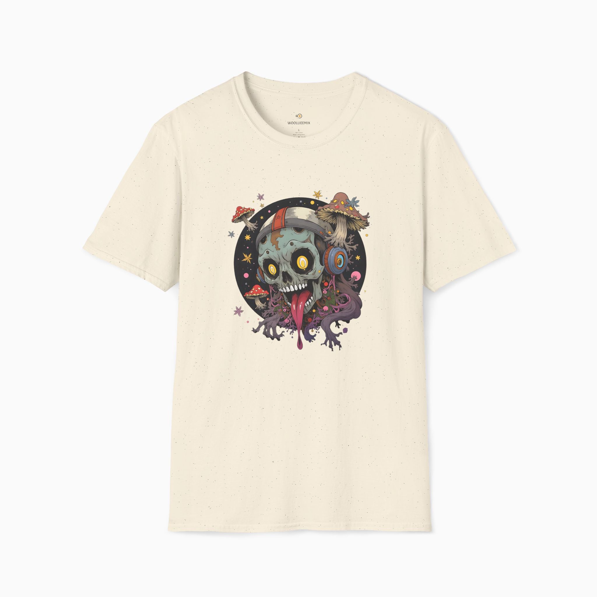 Psychedelic Mushroom Skull Unisex T-Shirt