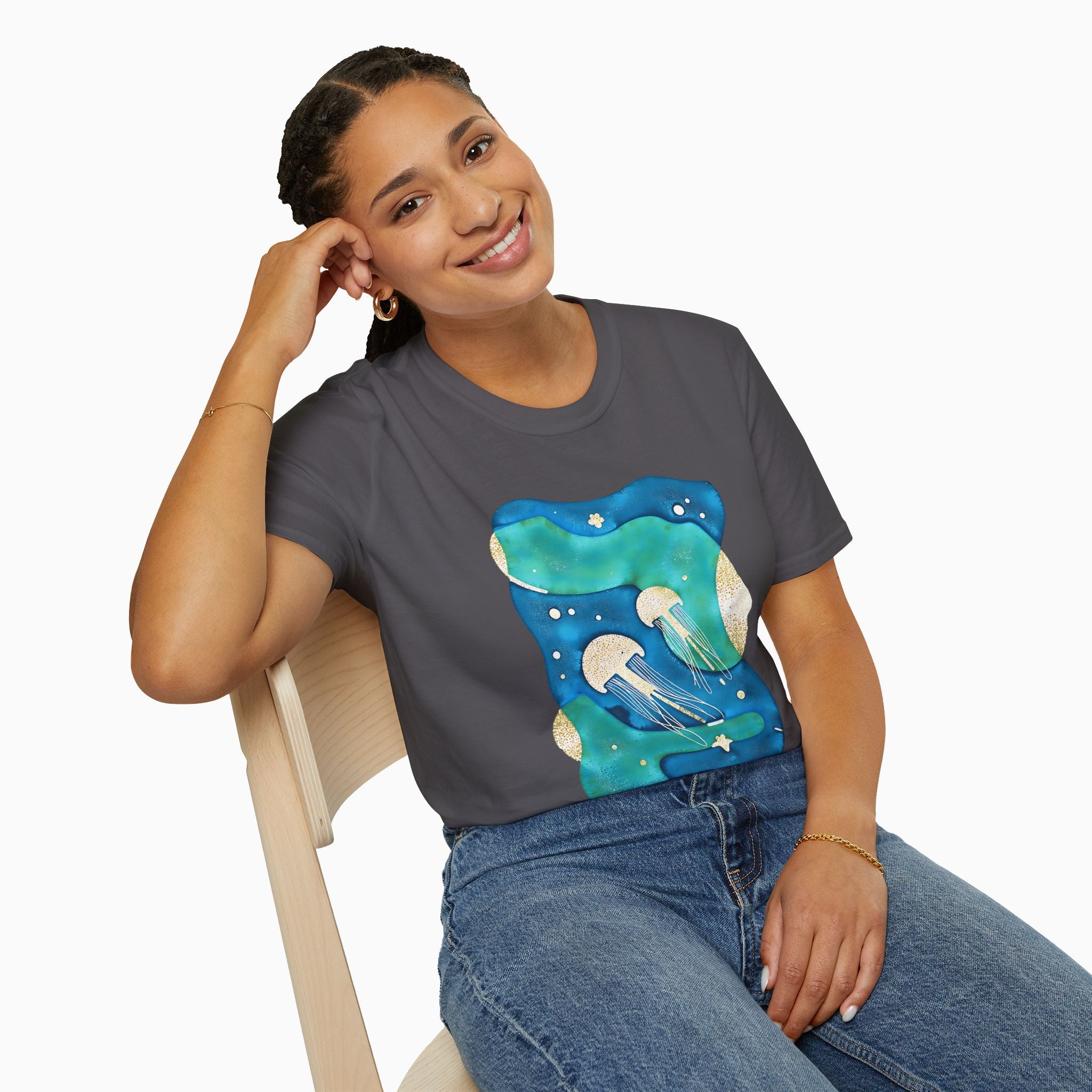 Retro Japanese Waves Unisex T-Shirt | Woollieemix Classic Fit