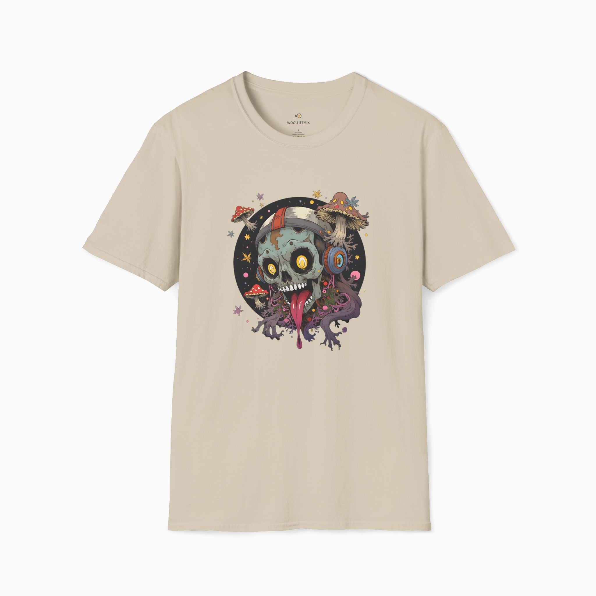 Psychedelic Mushroom Skull Unisex T-Shirt
