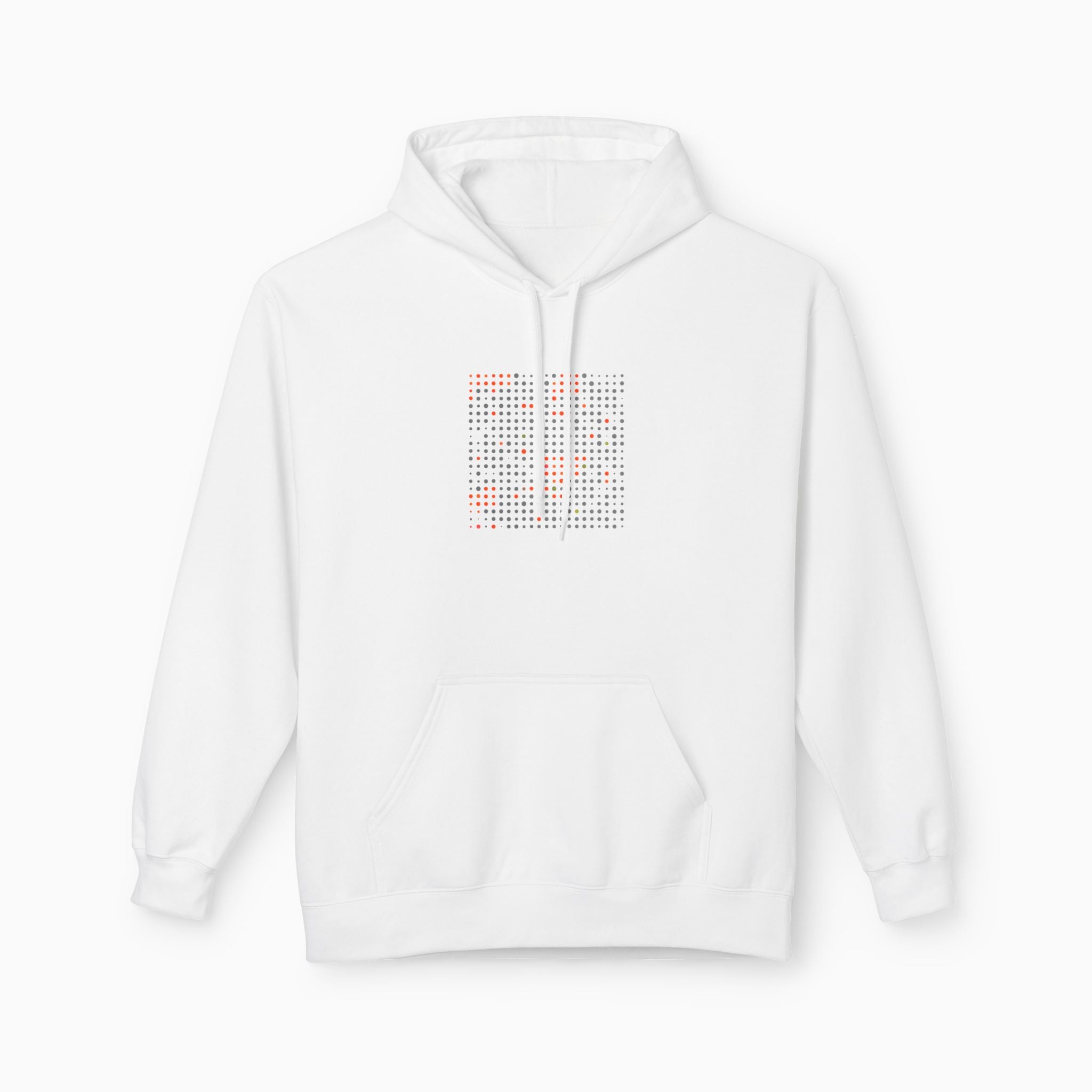 Grey & Red Qr Code Unisex Hoodie