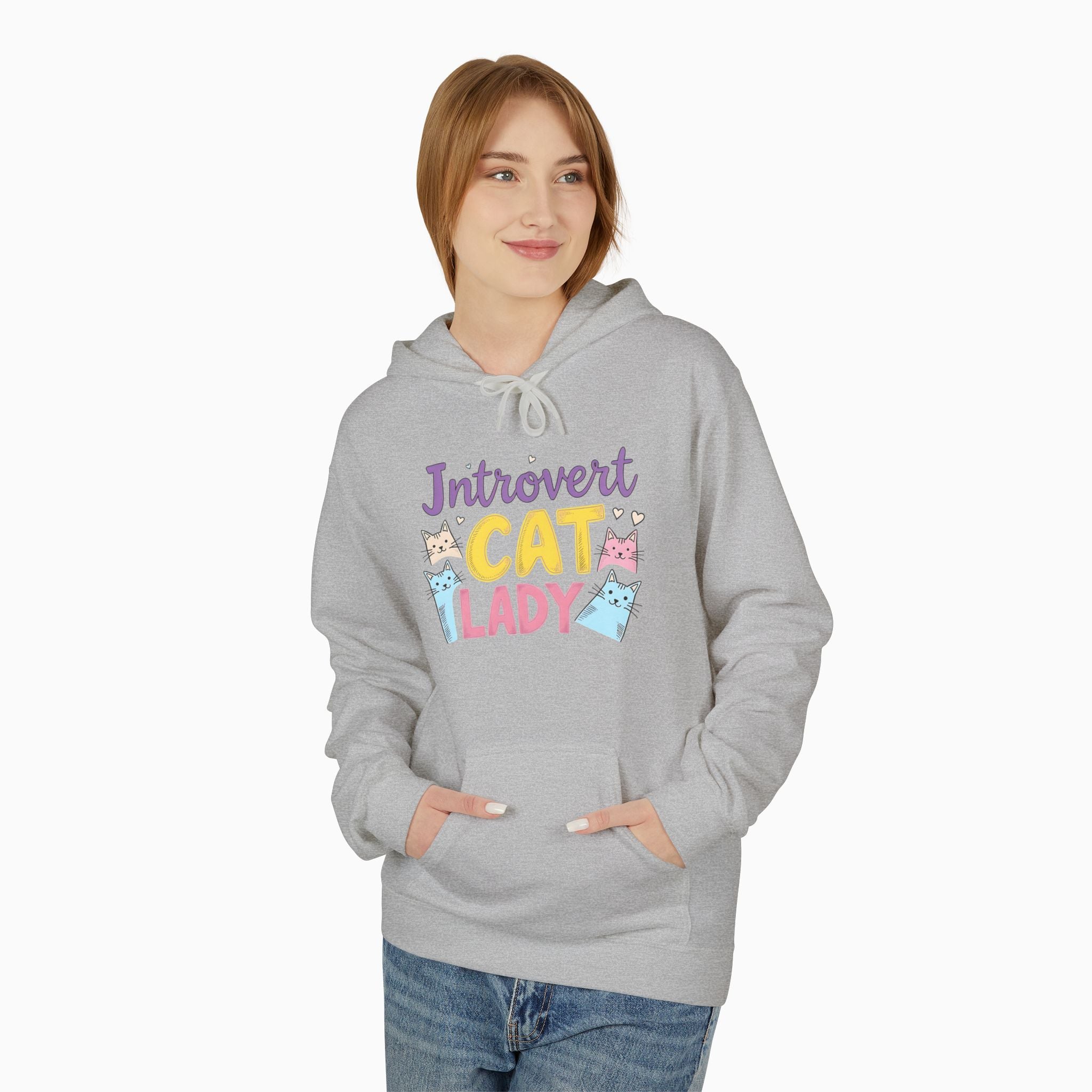 Introvert & Childless Cat Lady Unisex Hoodie