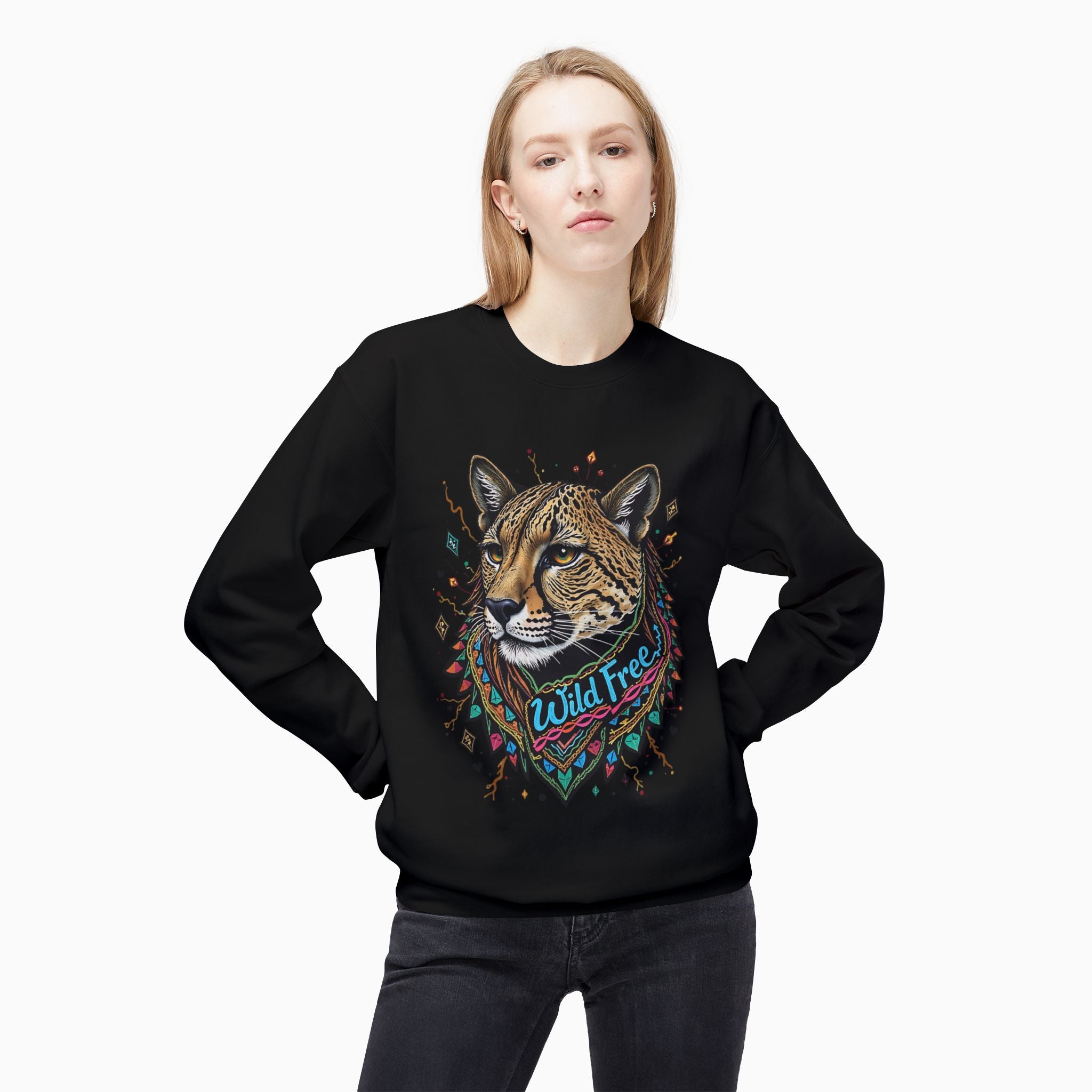 Egypt Style Wild Free Cheetah Unisex Sweatshirt