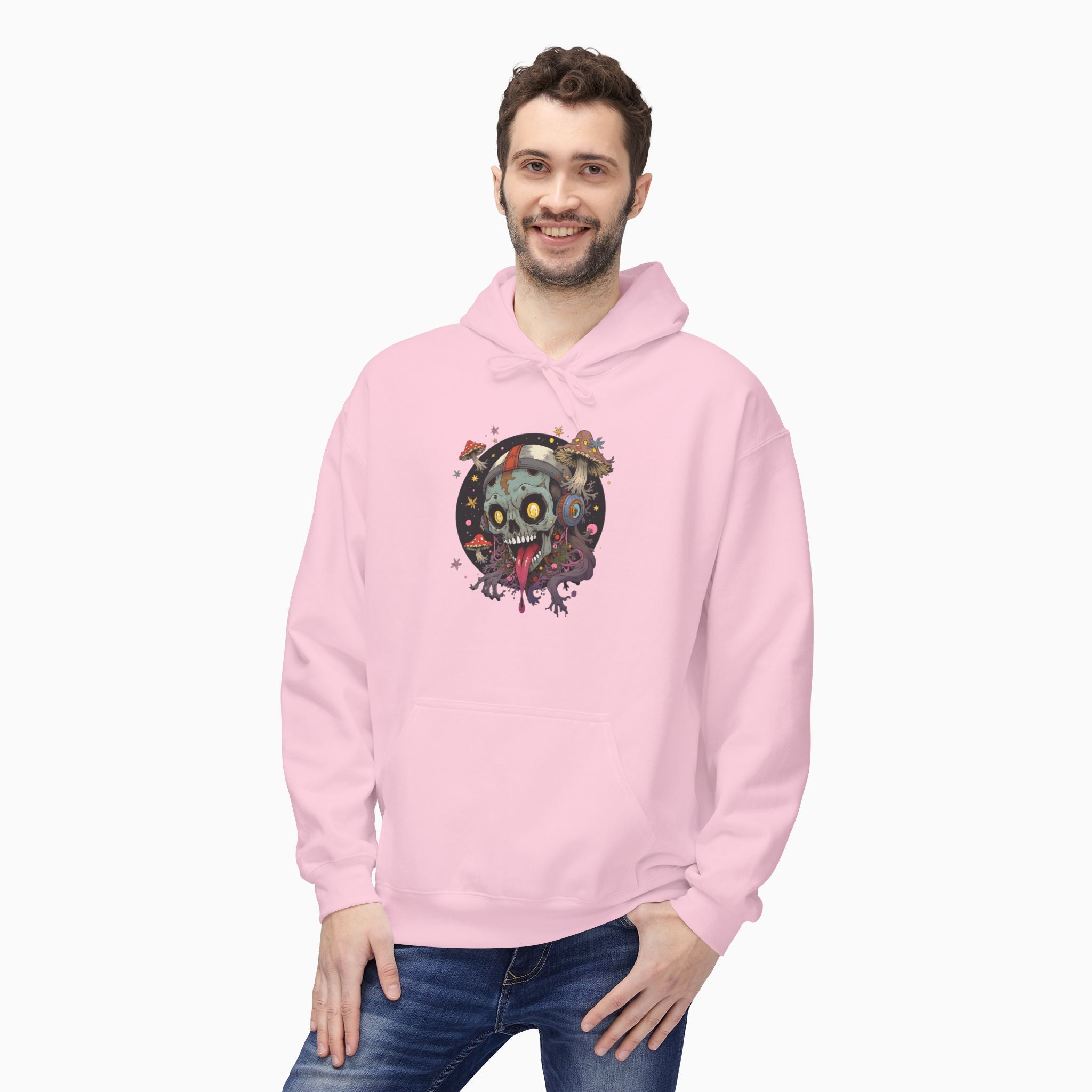 Psychedelic Mushroom Skull Unisex Hoodie
