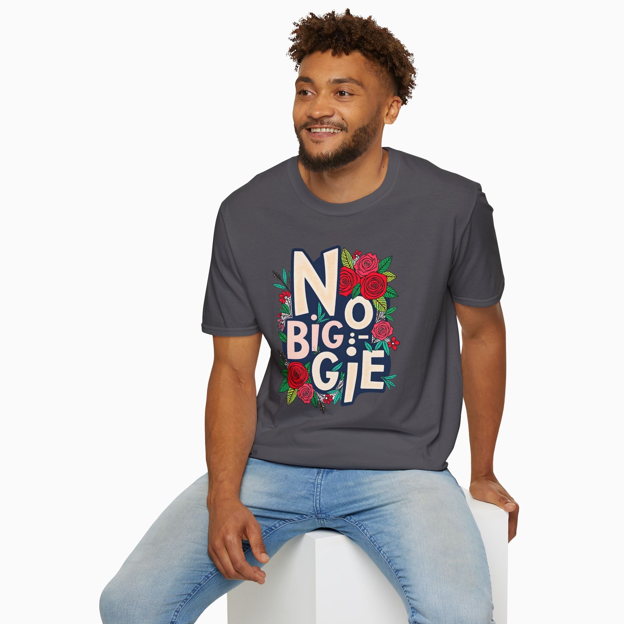 No Biggie With Floral Art Unisex T-Shirt