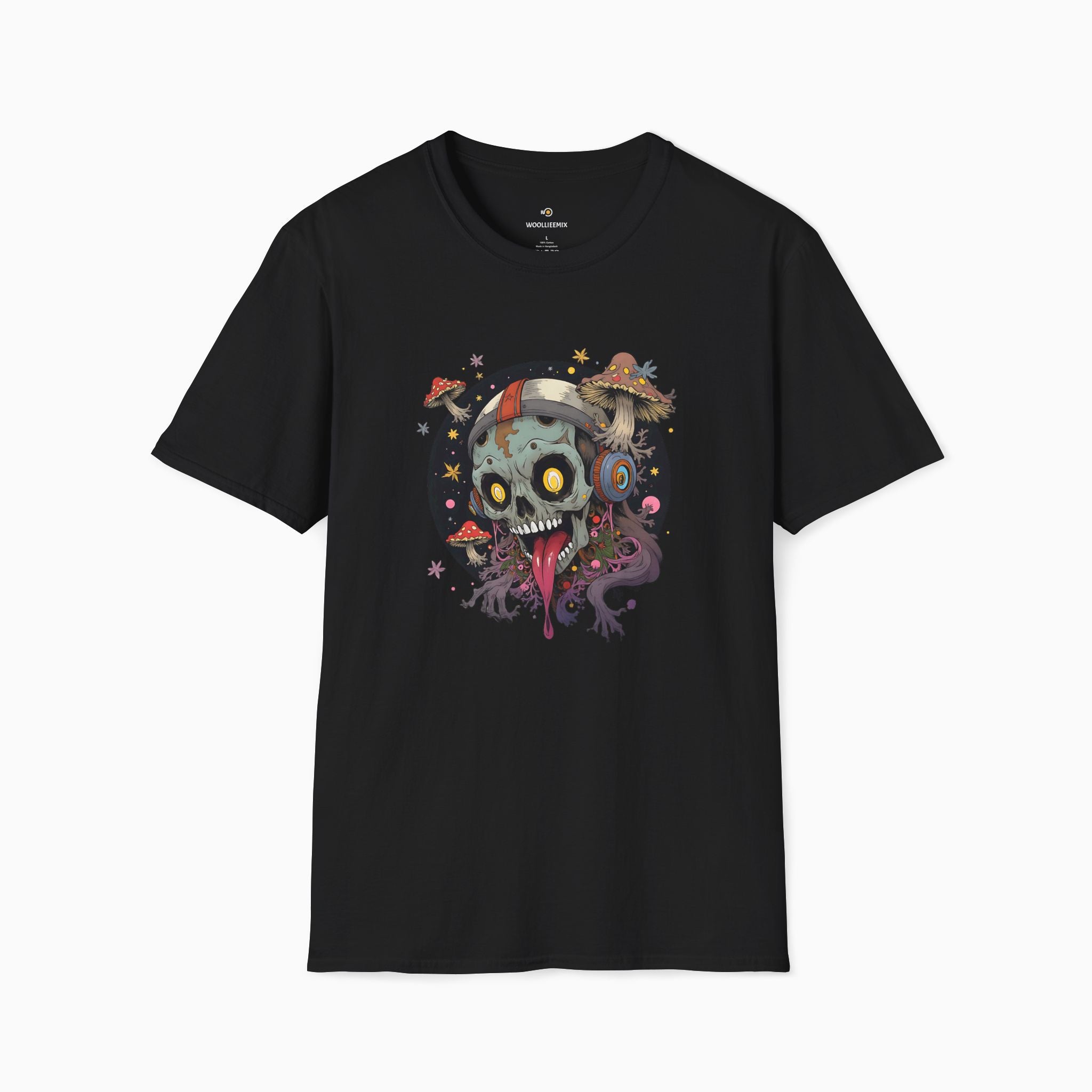 Psychedelic Mushroom Skull Unisex T-Shirt