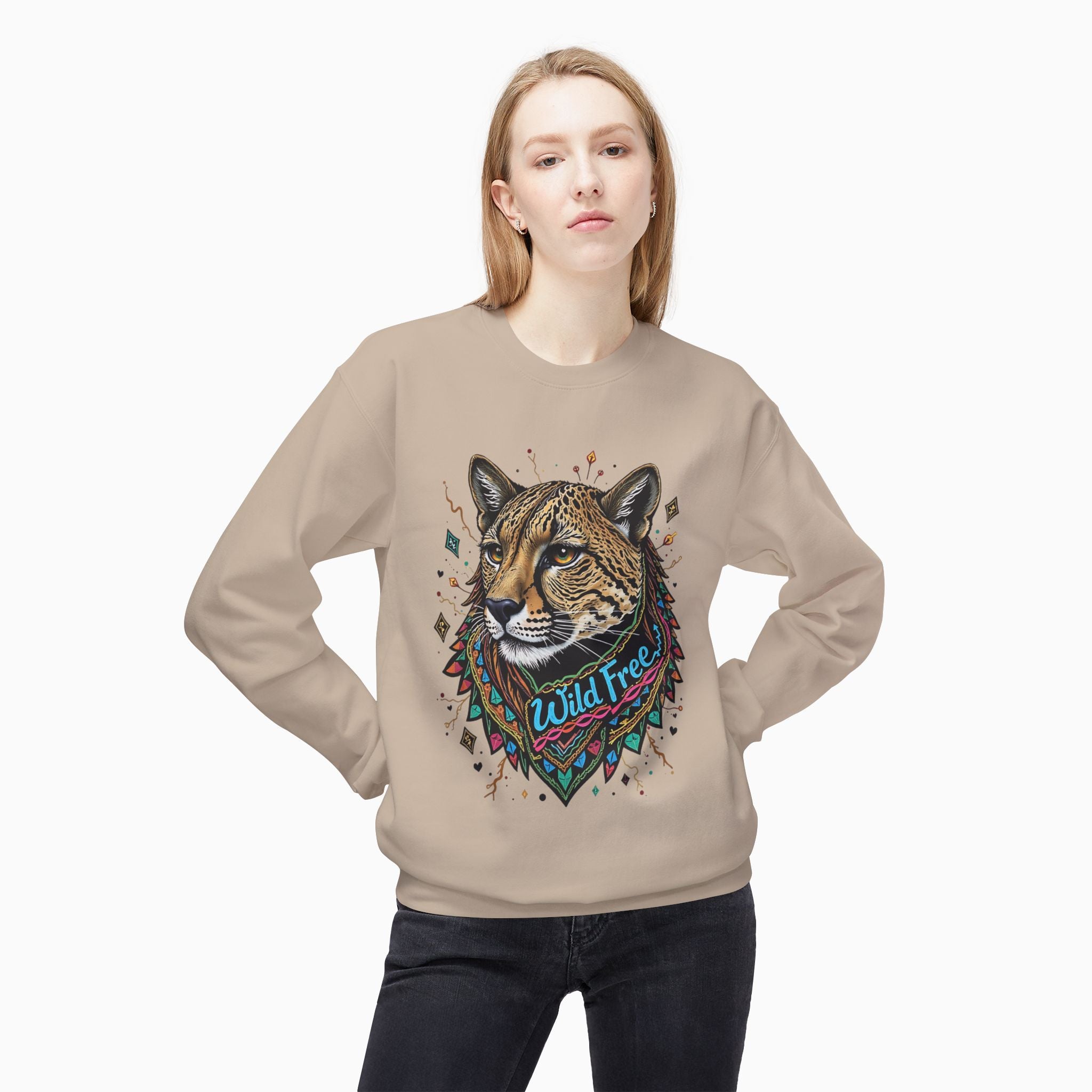 Egypt Style Wild Free Cheetah Unisex Sweatshirt