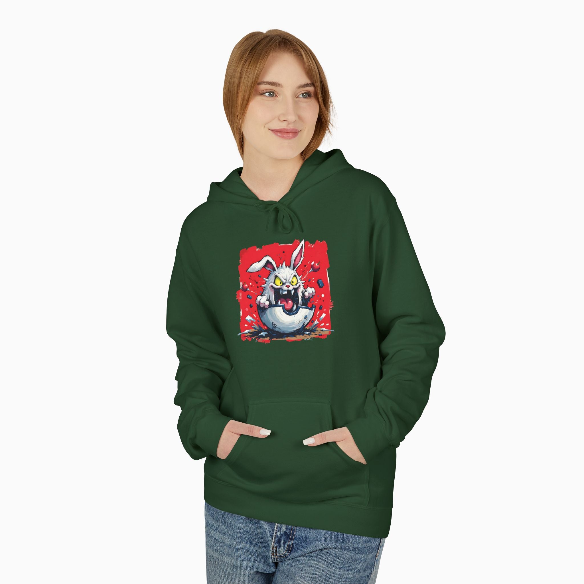 Crazy Rabbit Poké Ball Unisex Hoodie