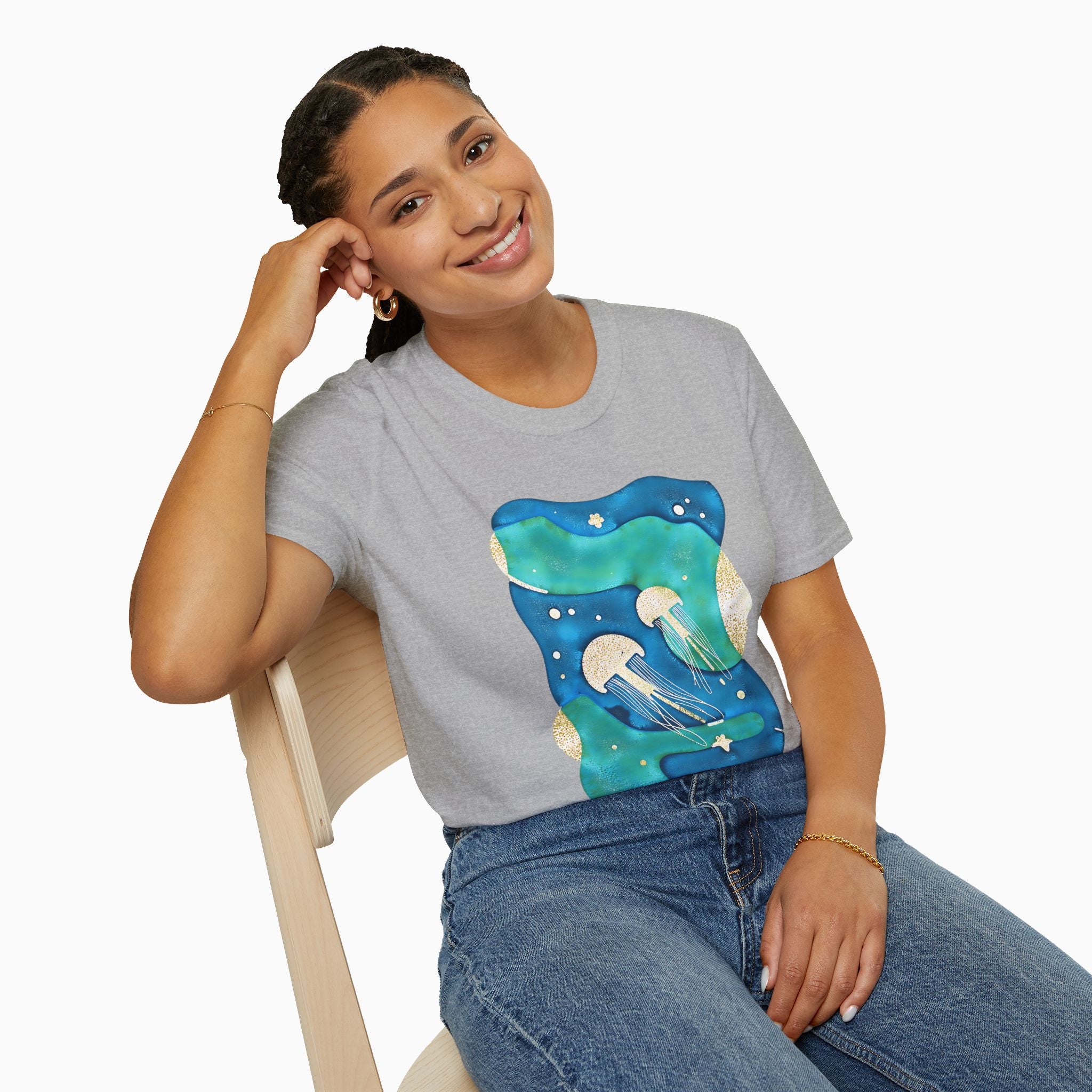 Retro Japanese Waves Unisex T-Shirt | Woollieemix Classic Fit