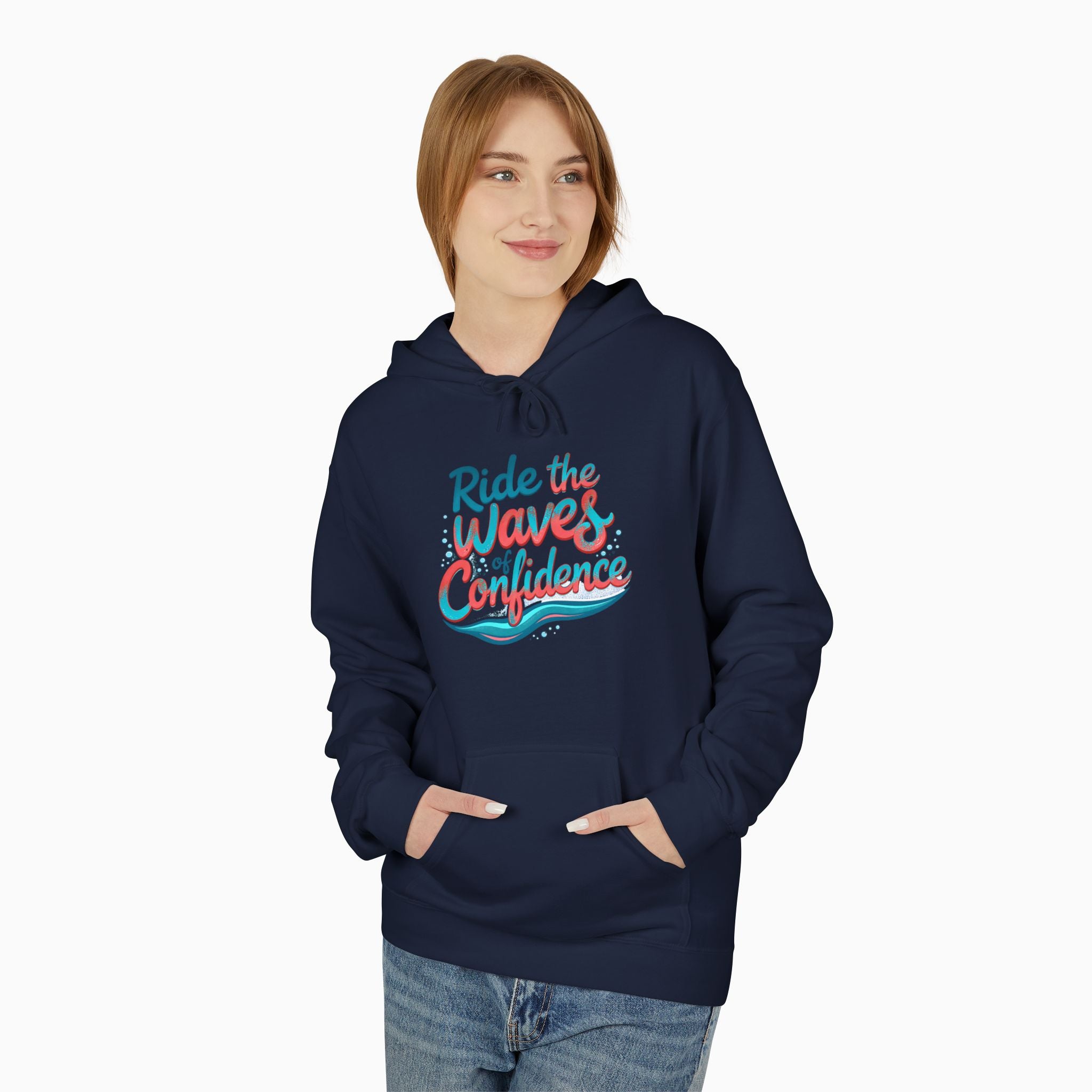 Ride The Stylish Waves Of Confidence Unisex Hoodie | Woollieemix