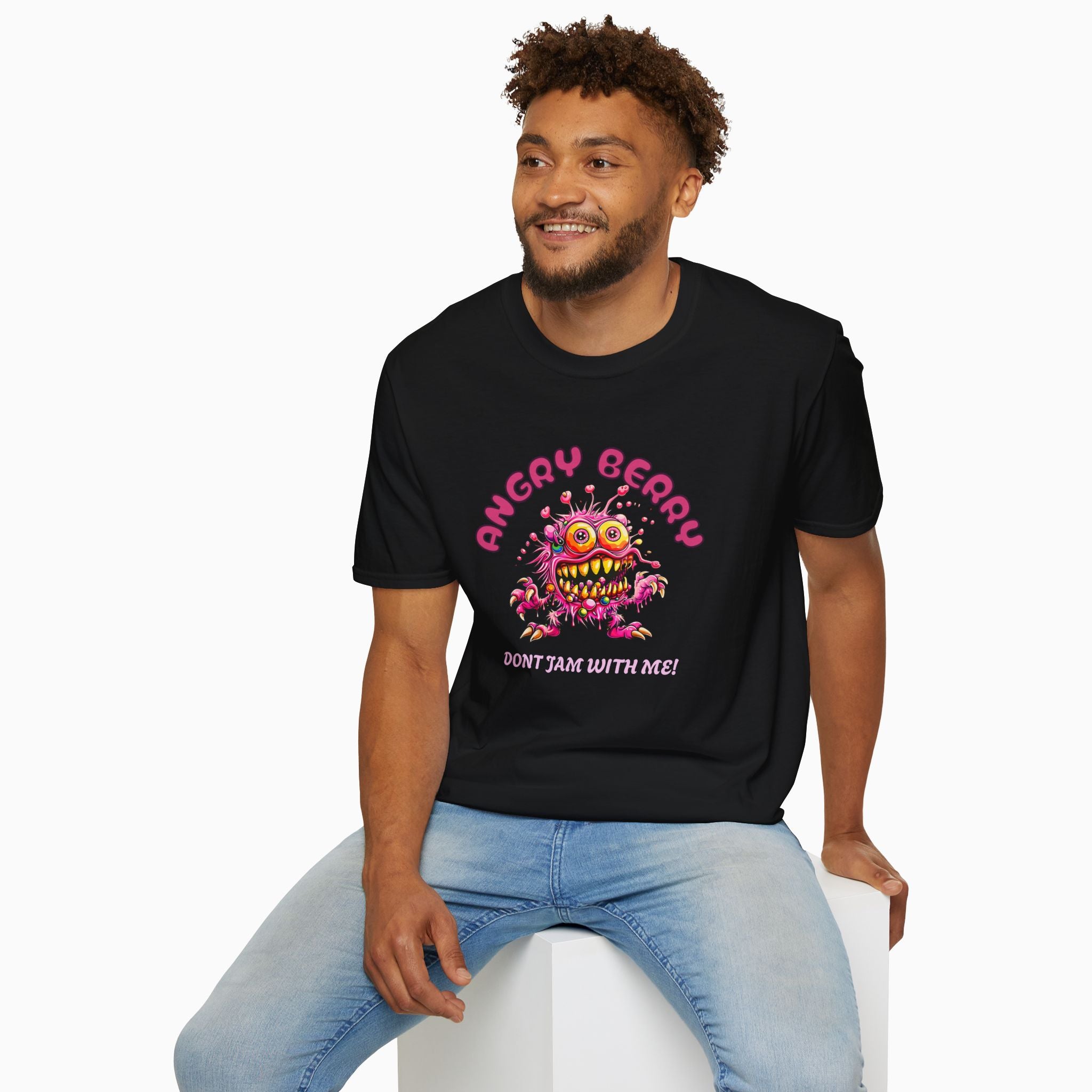 Angry Cherry T-Shirt - Unisex Classic Fit, Lightweight Cotton