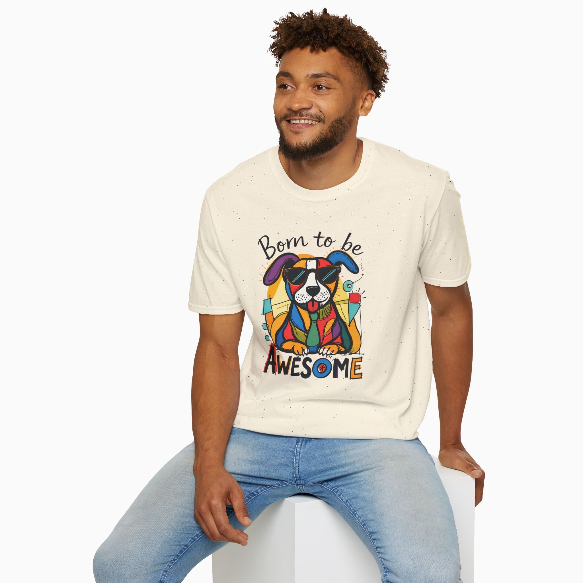 Born to be Awesome Dog Unisex T-Shirt