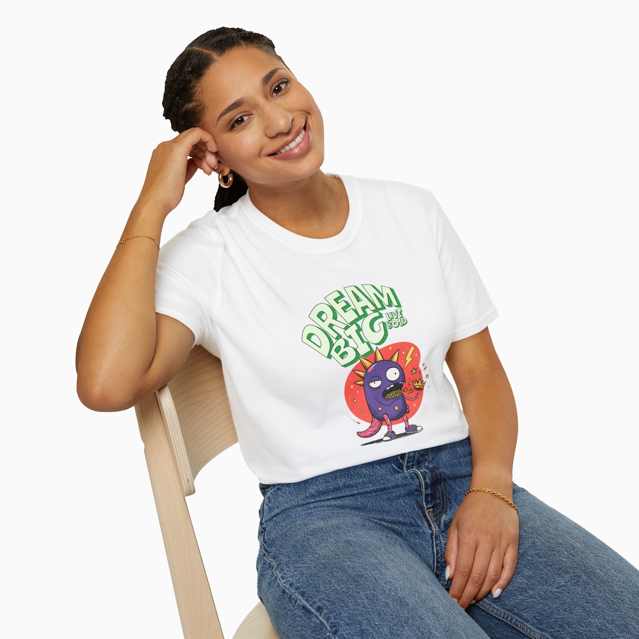 Dream Big, Live Bold Unisex T-Shirt - Premium Cotton & Safety