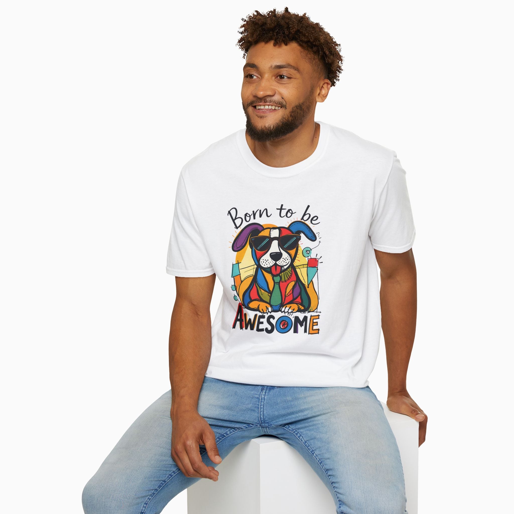 Born to be Awesome Dog Unisex T-Shirt