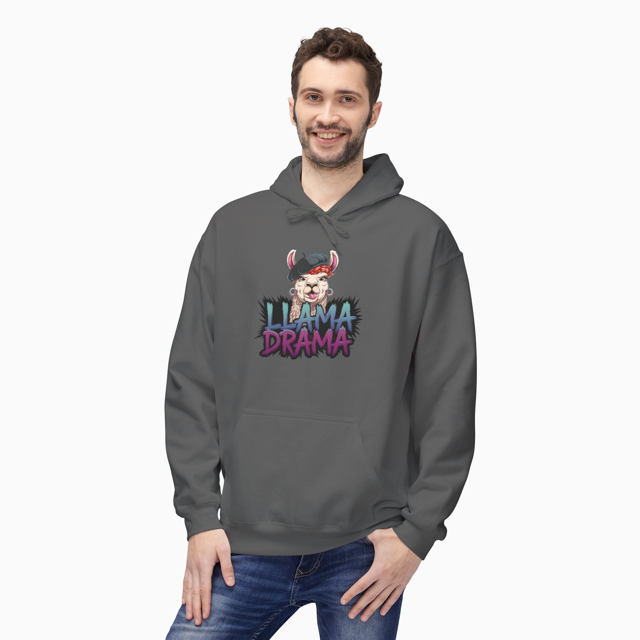 Nft Style Llama Drame Unisex Hoodie