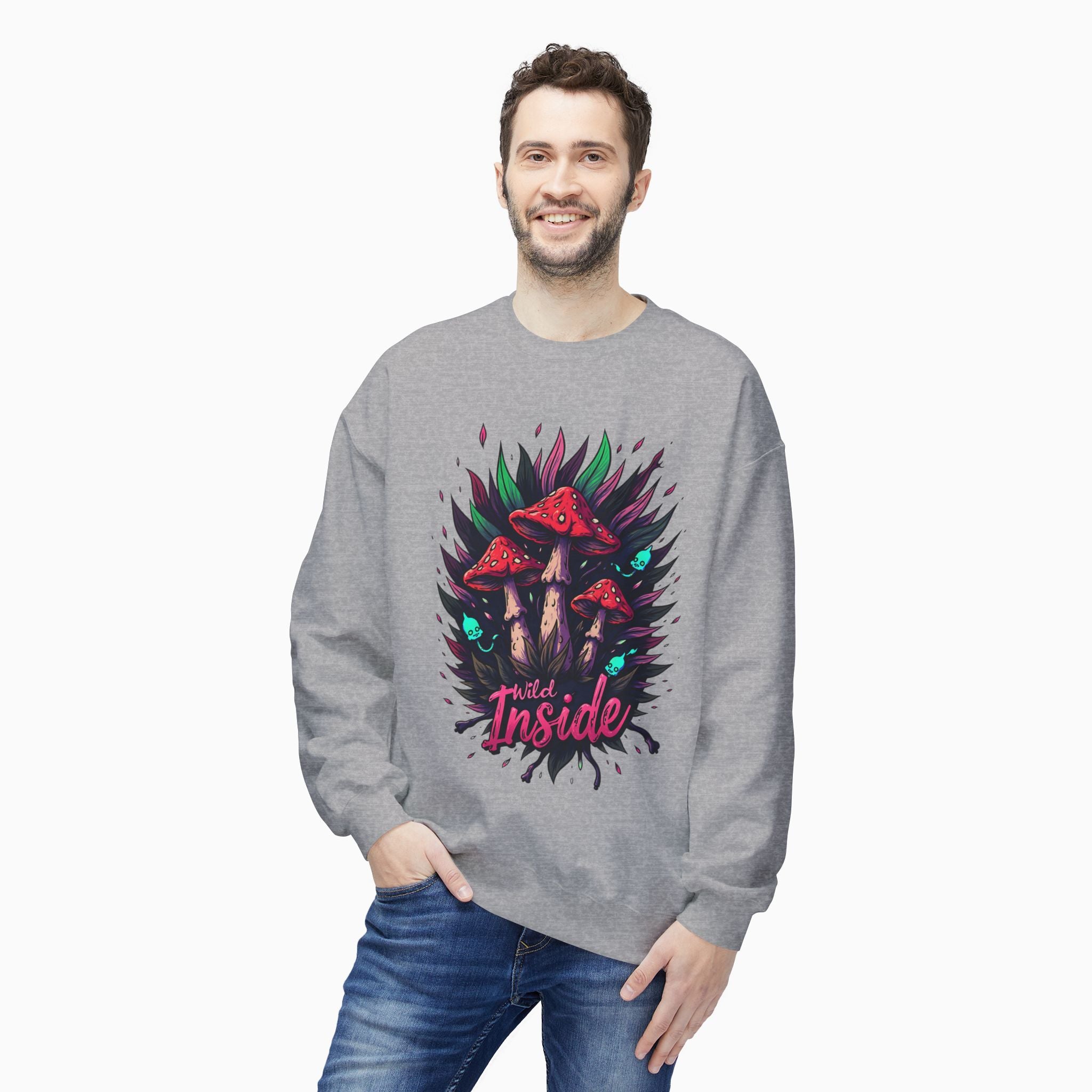 Poisonous Mushrooms Graphic Sweatshirt - Stylish & Soft Unisex Wear