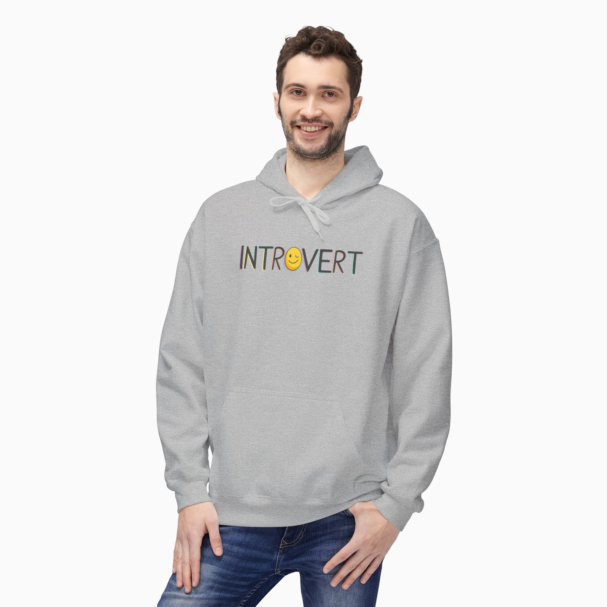 Introvert Unisex Hoodie - Sustainable Comfort & Style by Woollieemix