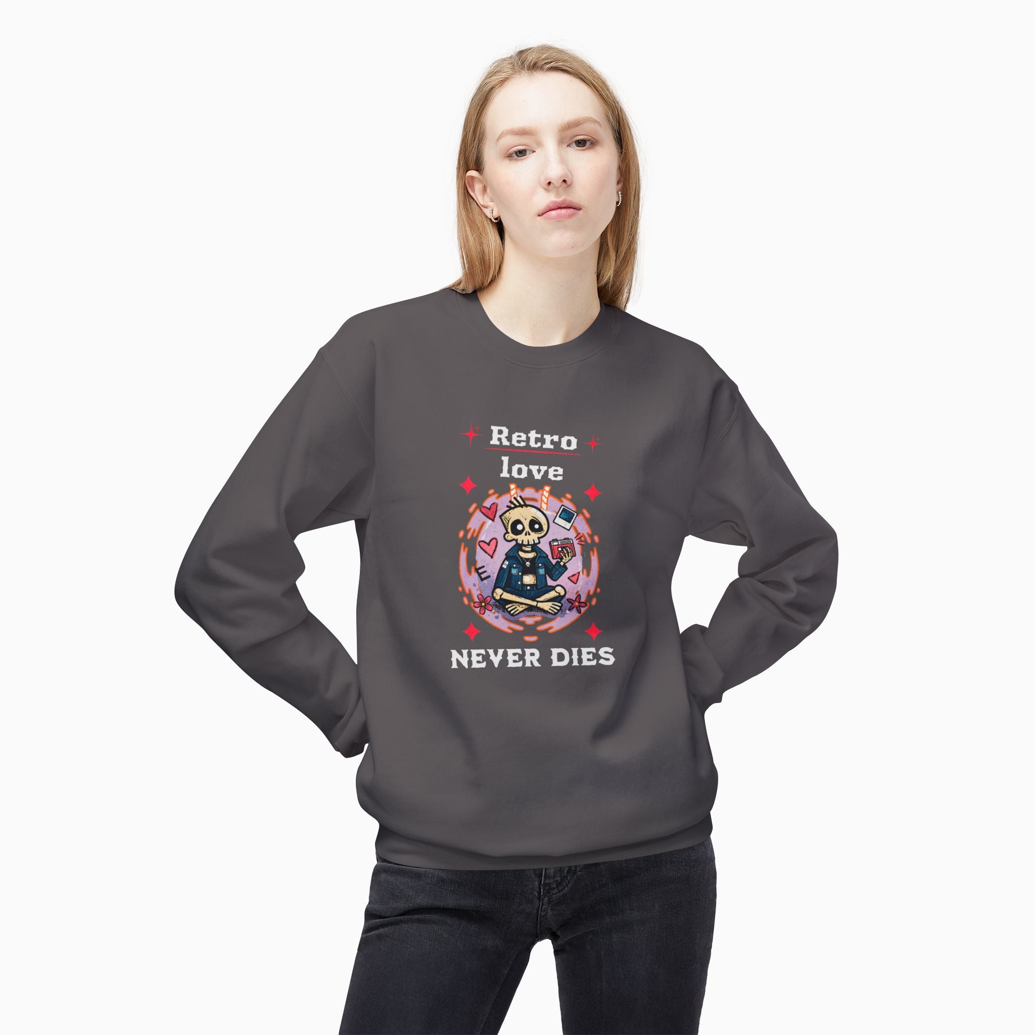 Retro Love, Never Dies Unisex Sweatshirt