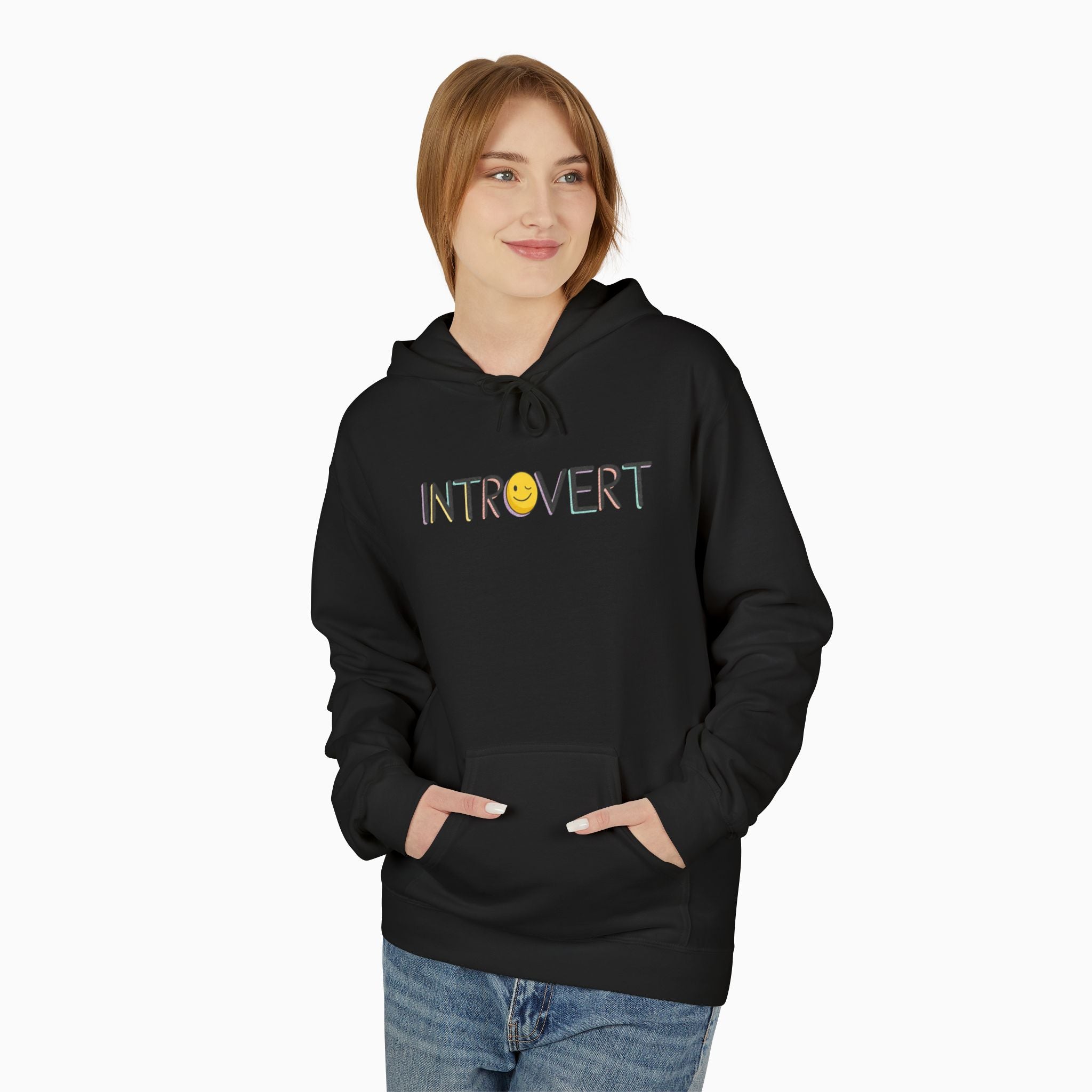Introvert Unisex Hoodie - Sustainable Comfort & Style by Woollieemix