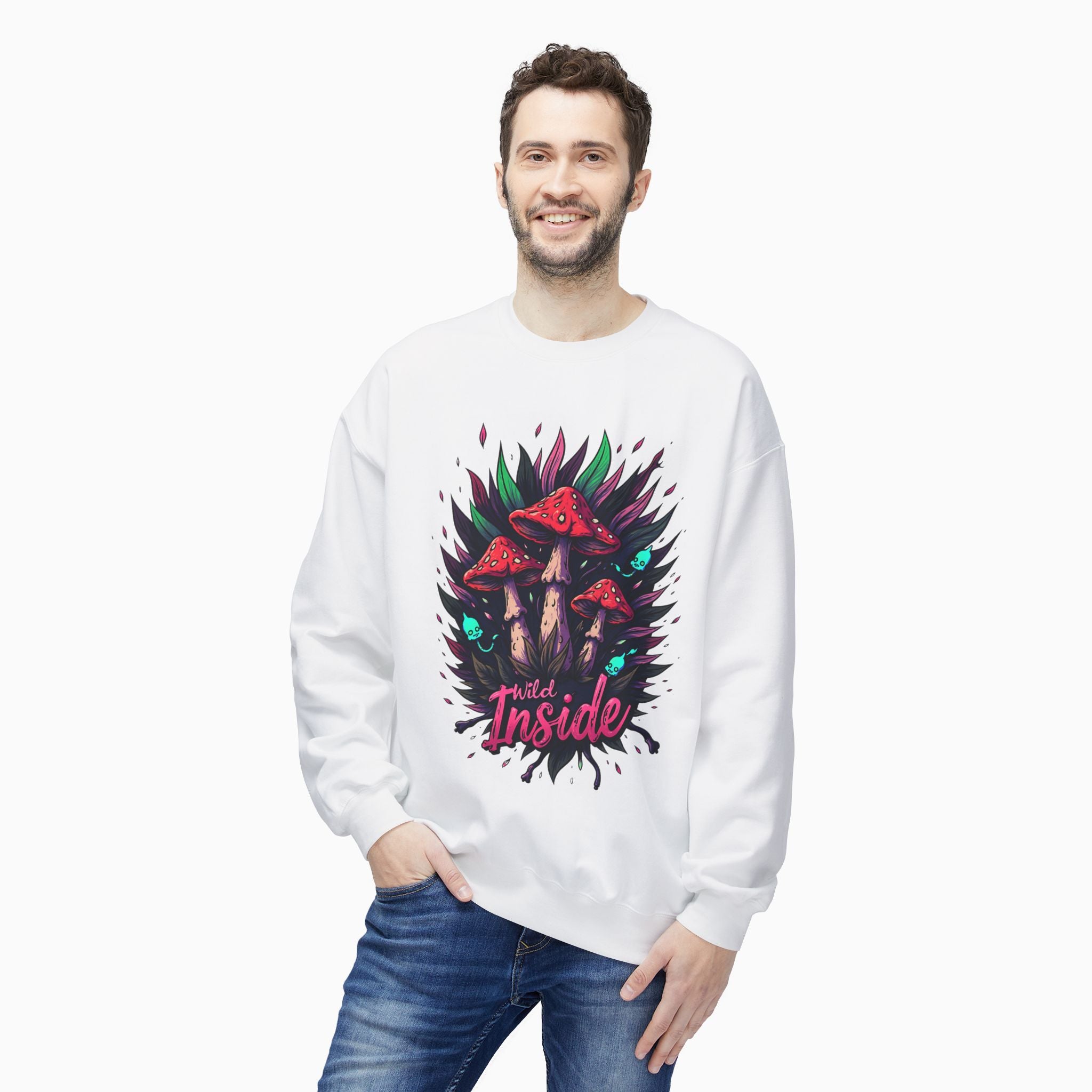 Poisonous Mushrooms Graphic Sweatshirt - Stylish & Soft Unisex Wear