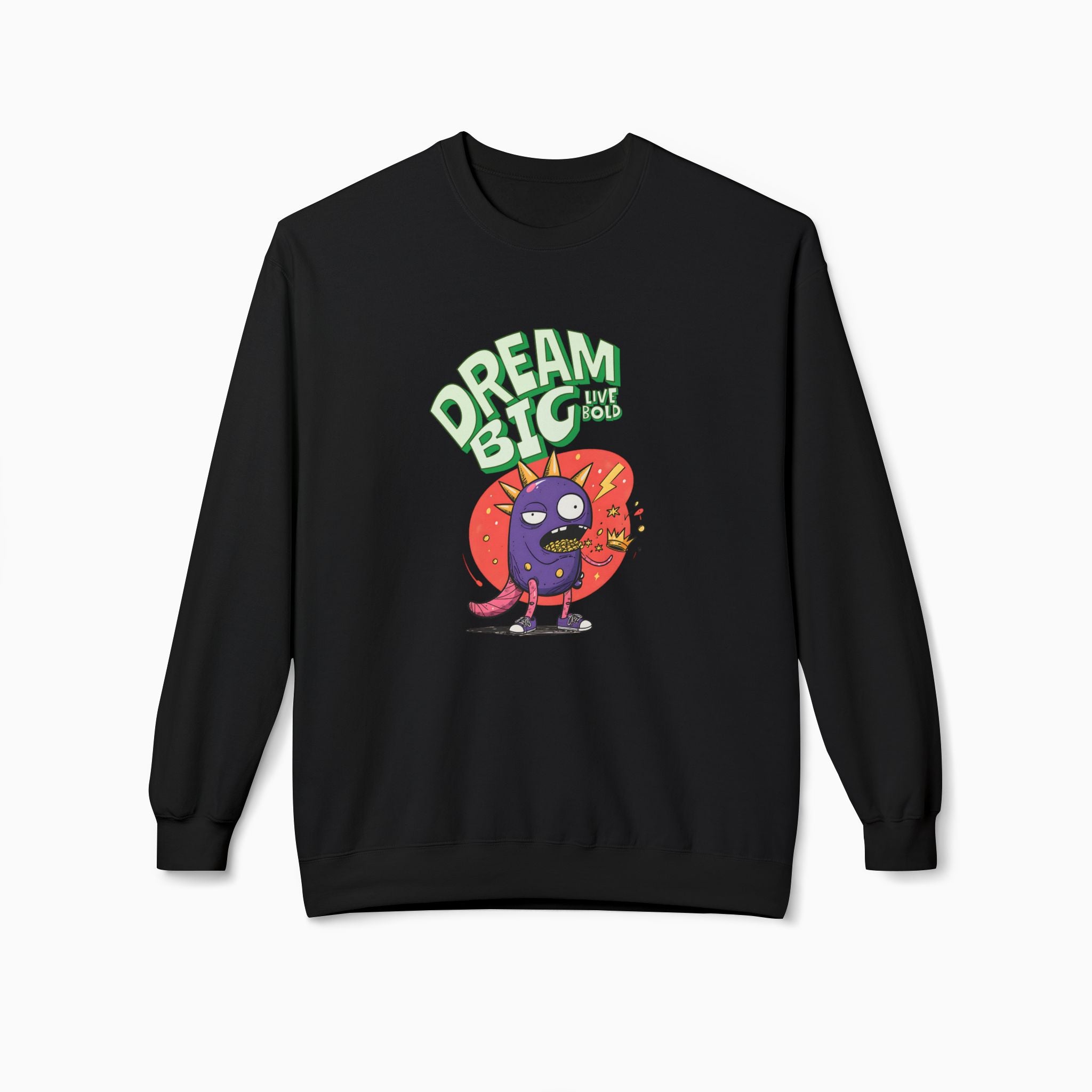 Dream Big, Live Bold Unisex Sweatshirt | Soft 80% Cotton Comfort