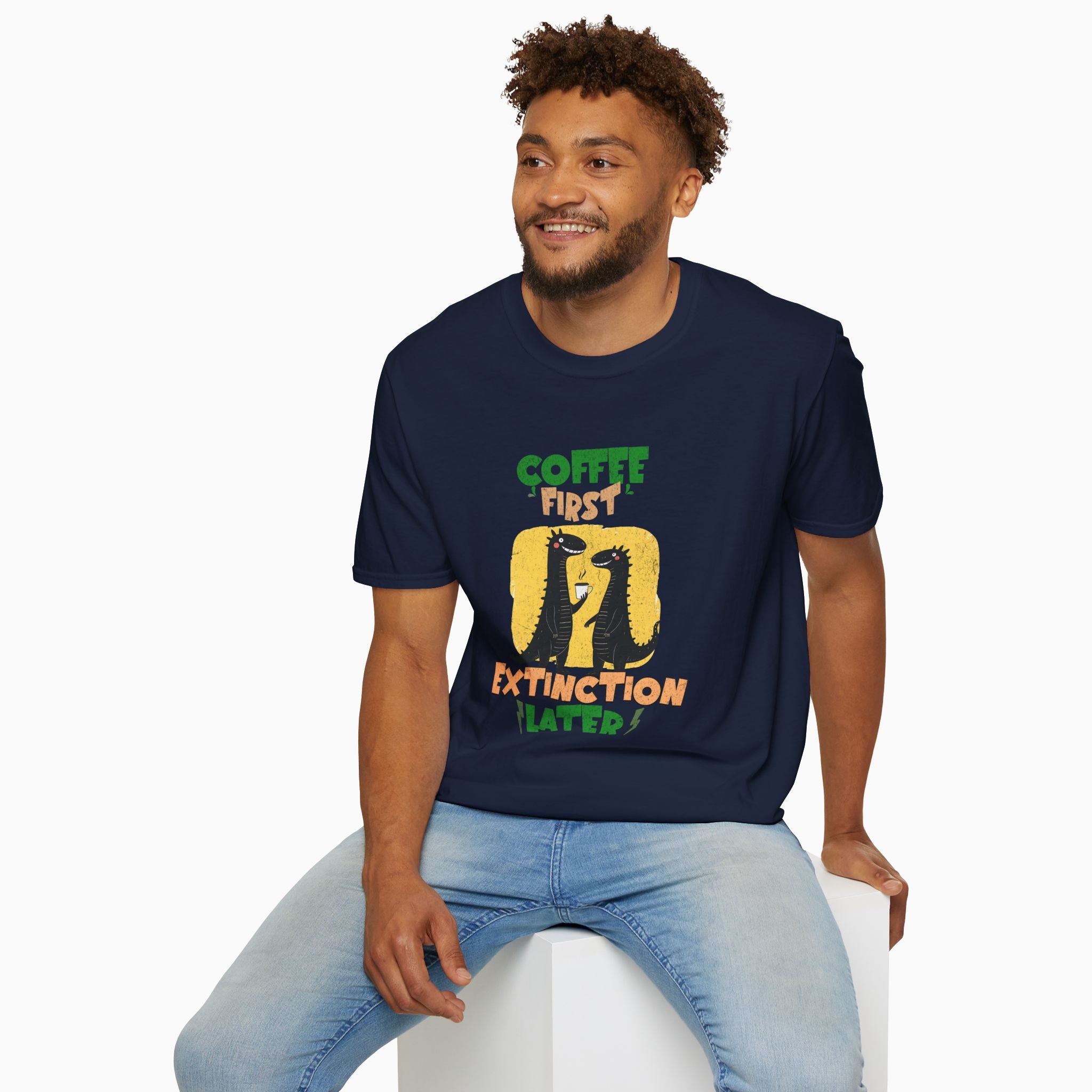 Coffee First, Extinction Later Unisex T-Shirt
