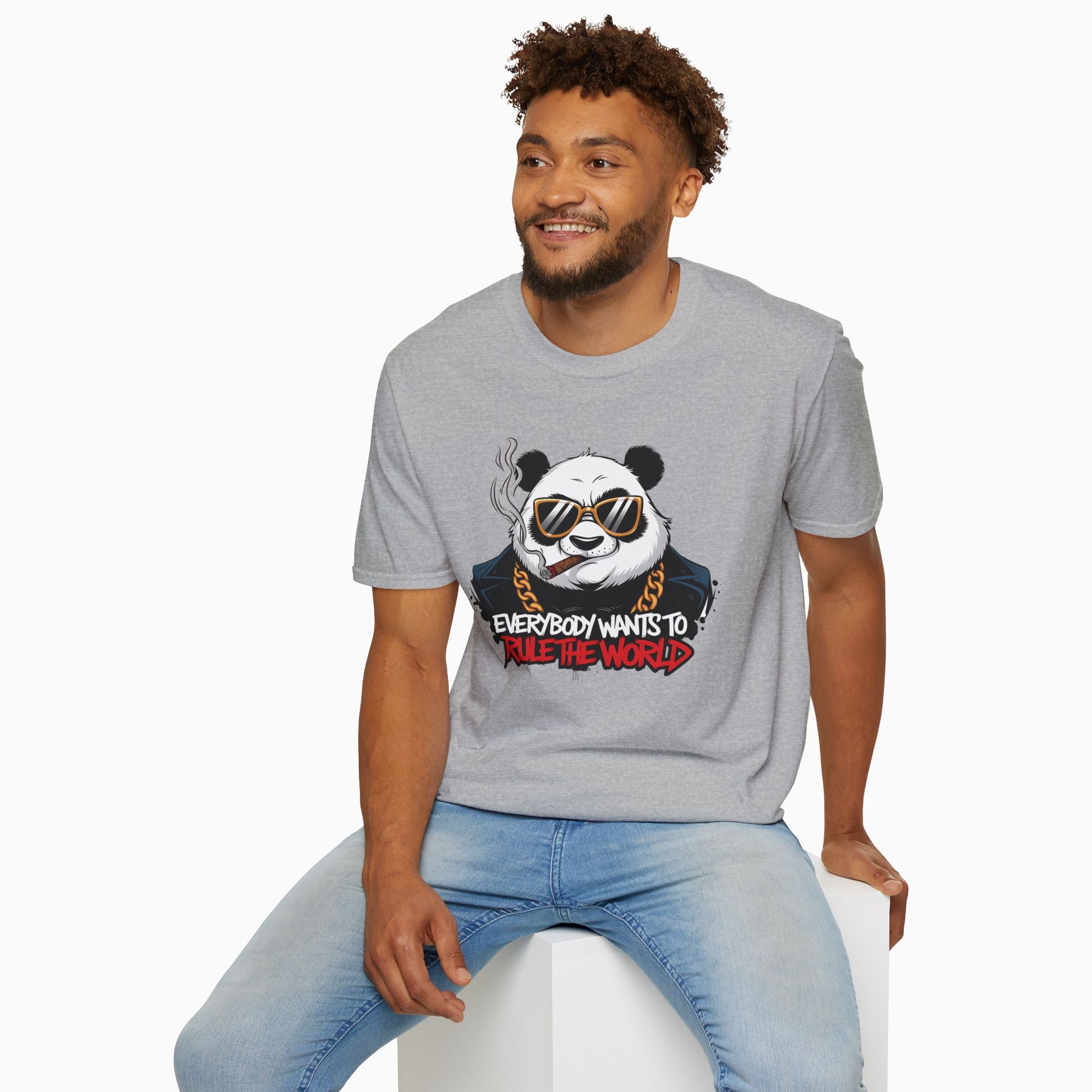Gangster Panda Unisex T-Shirt: Everyone Wants to Rule the World