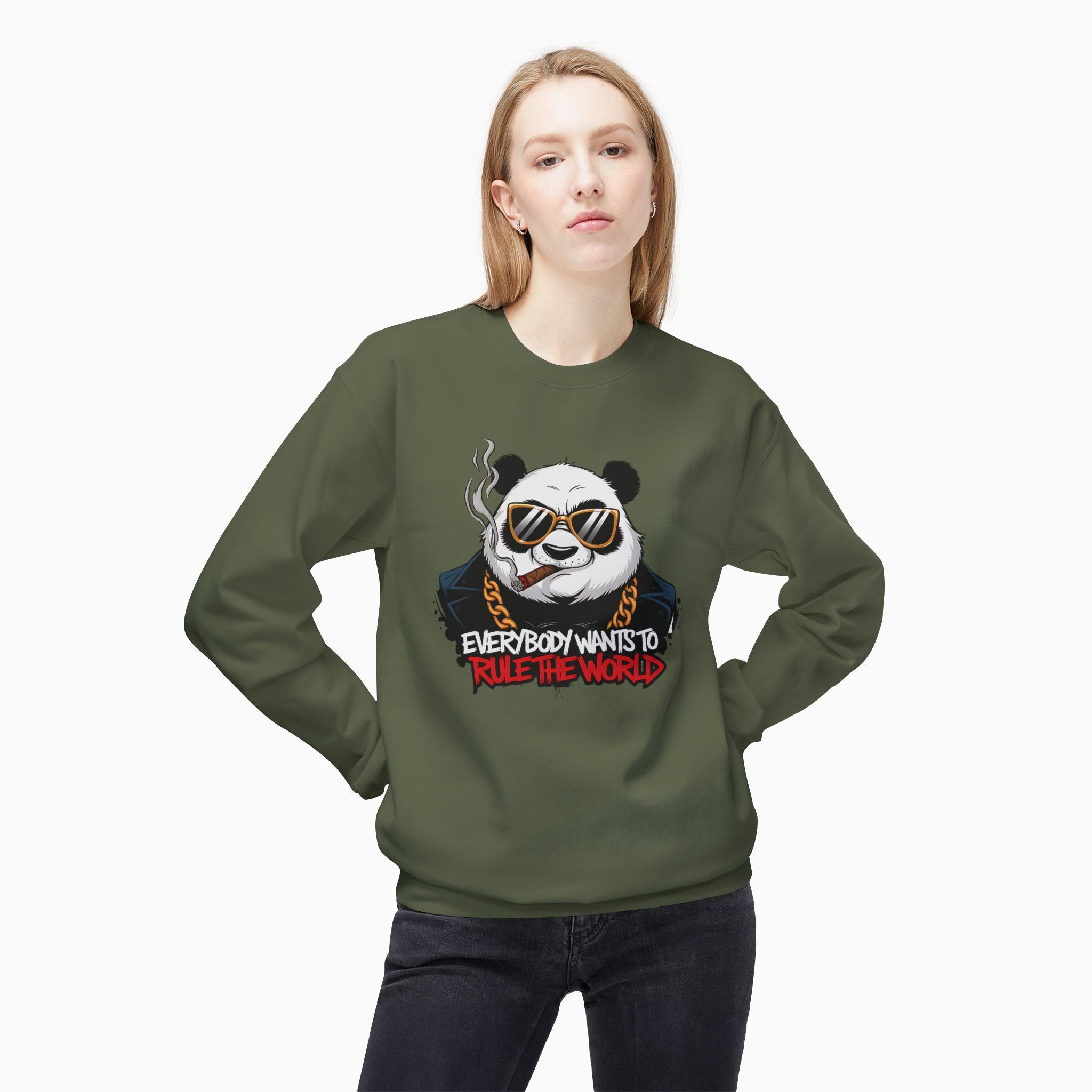 Gangster Panda: Everybody Wants to Rule the World  Unisex Sweatshirt