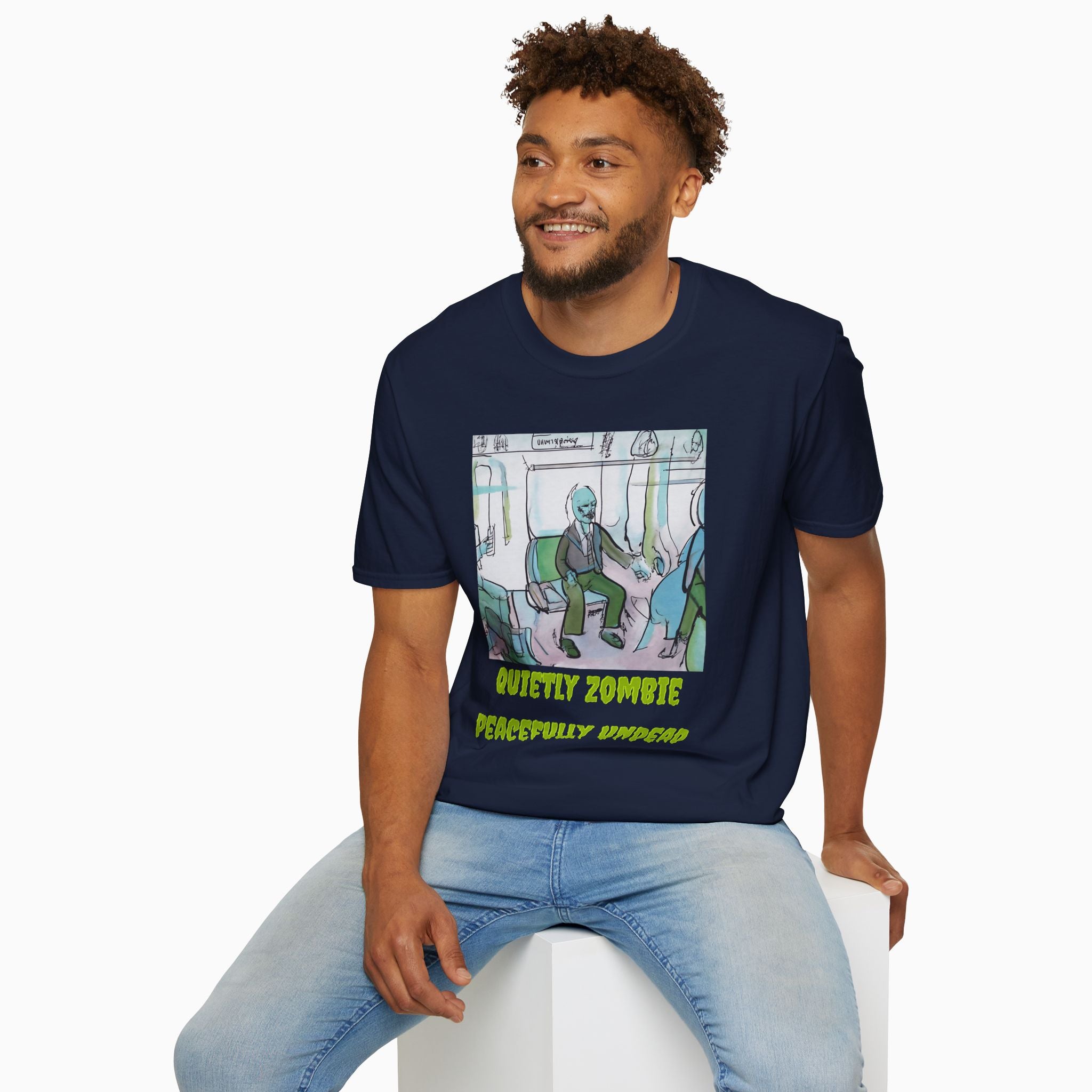 Quietly Zombie Peacefully Undead Unisex T-Shirt