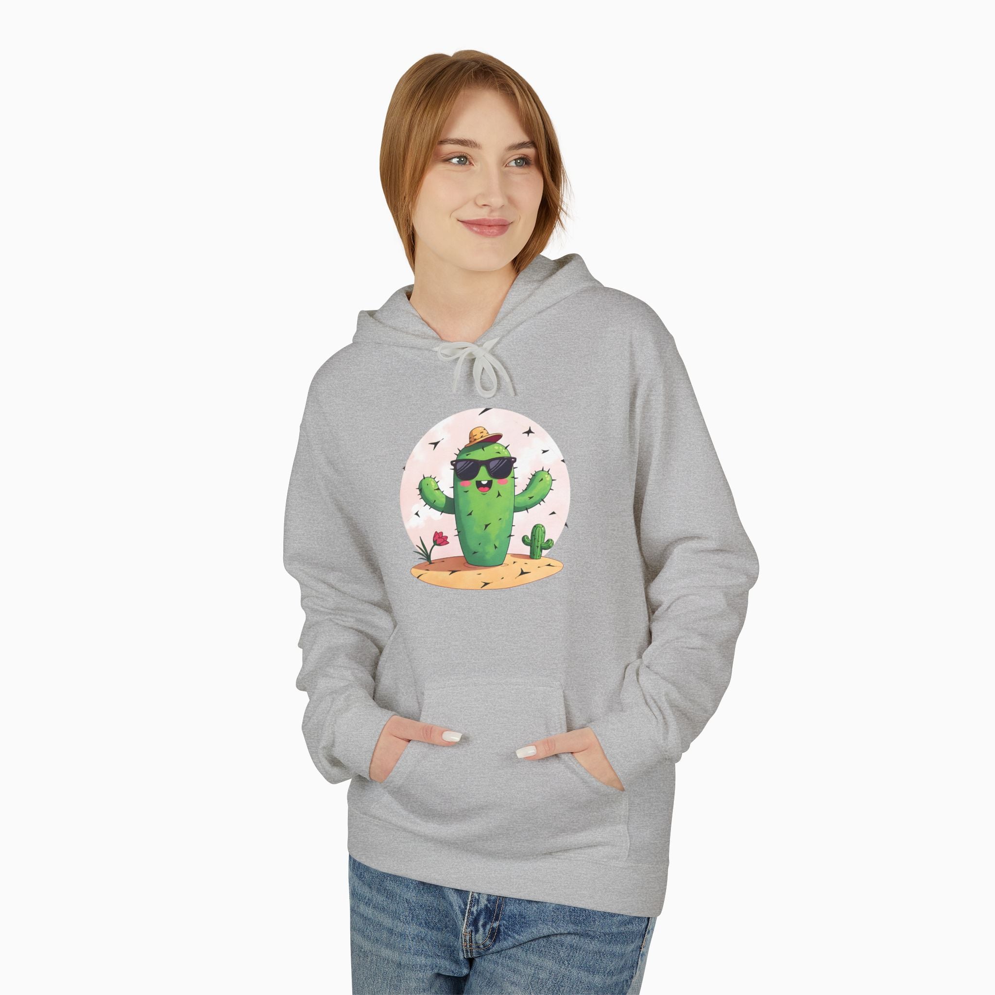 Wild Cute Cartoon Cactus Unisex Hoodie