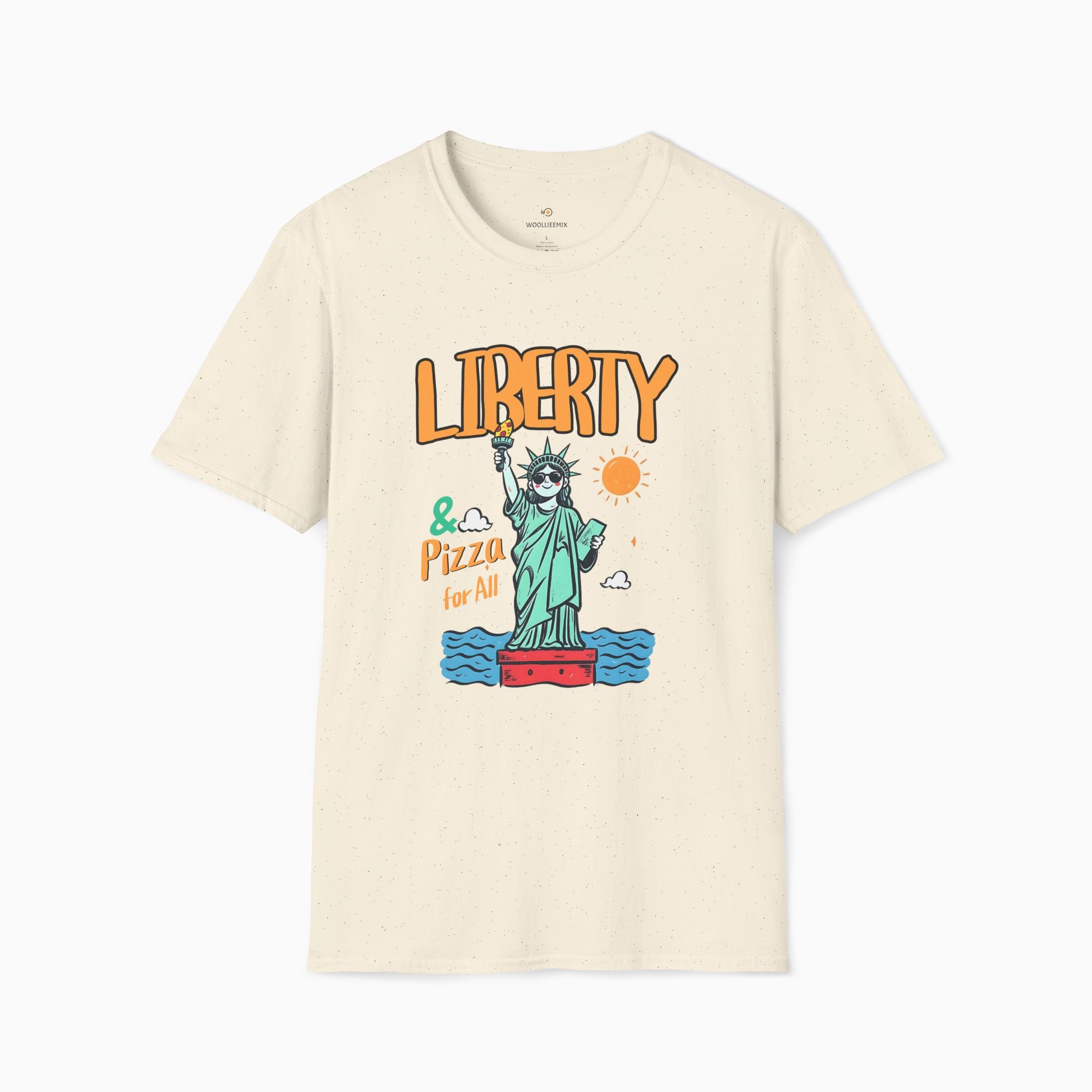 Liberty & Pizza for ALL Unisex T-Shirt | Premium Cotton Comfort