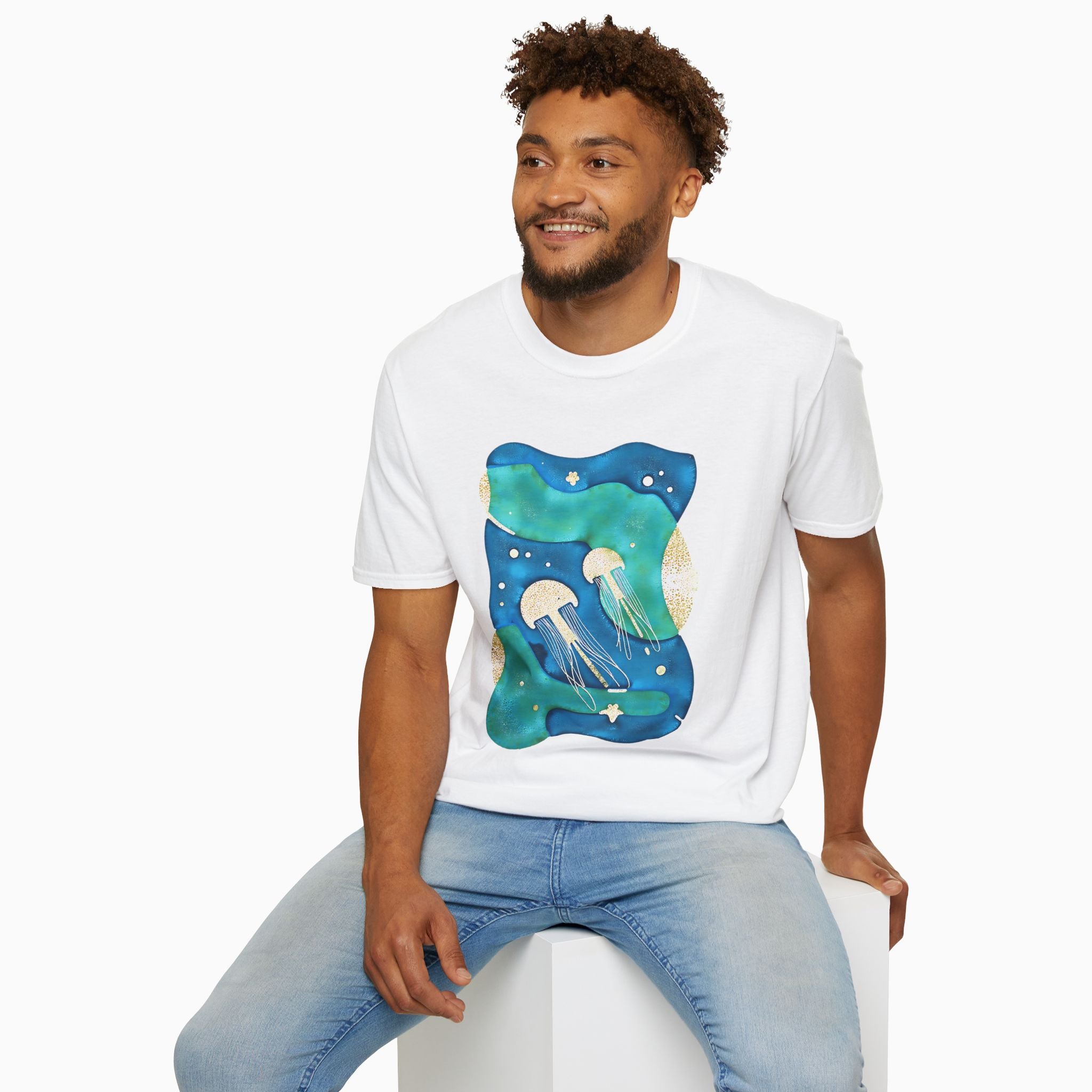 Retro Japanese Waves Unisex T-Shirt | Woollieemix Classic Fit