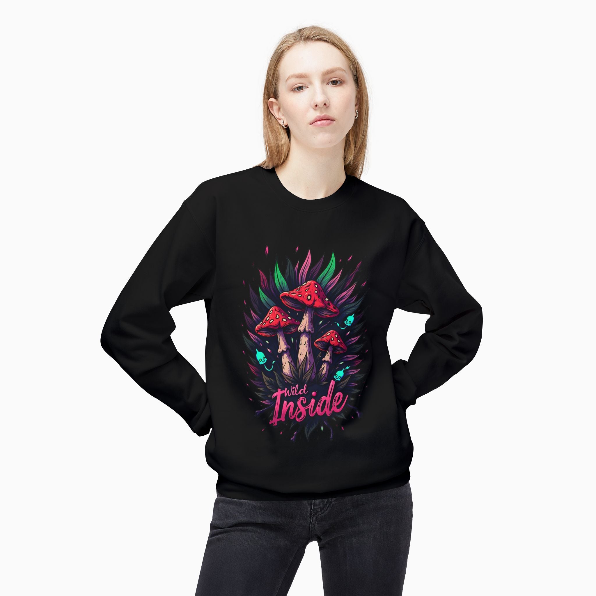 Poisonous Mushrooms Graphic Sweatshirt - Stylish & Soft Unisex Wear
