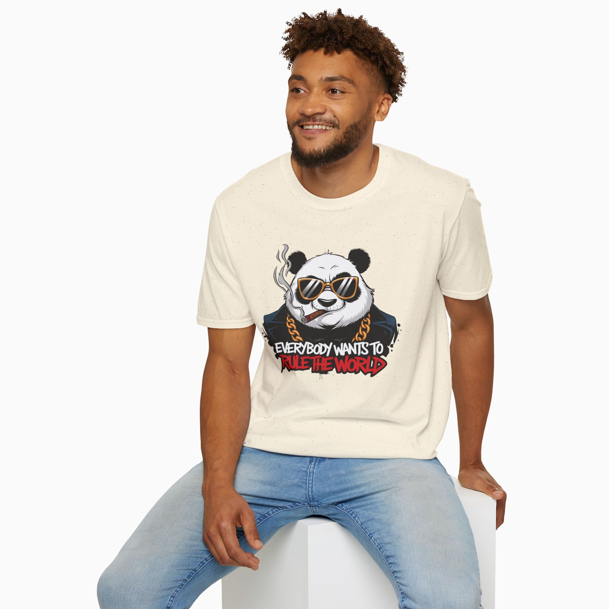 Gangster Panda Unisex T-Shirt: Everyone Wants to Rule the World