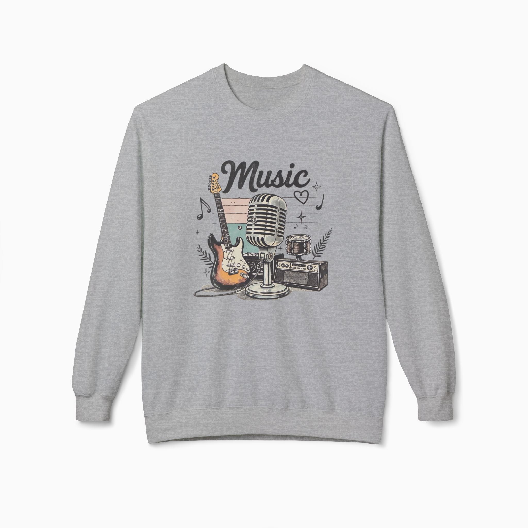 Vintage Music Unisex Sweatshirt - Soft & Stylish by Woollieemix