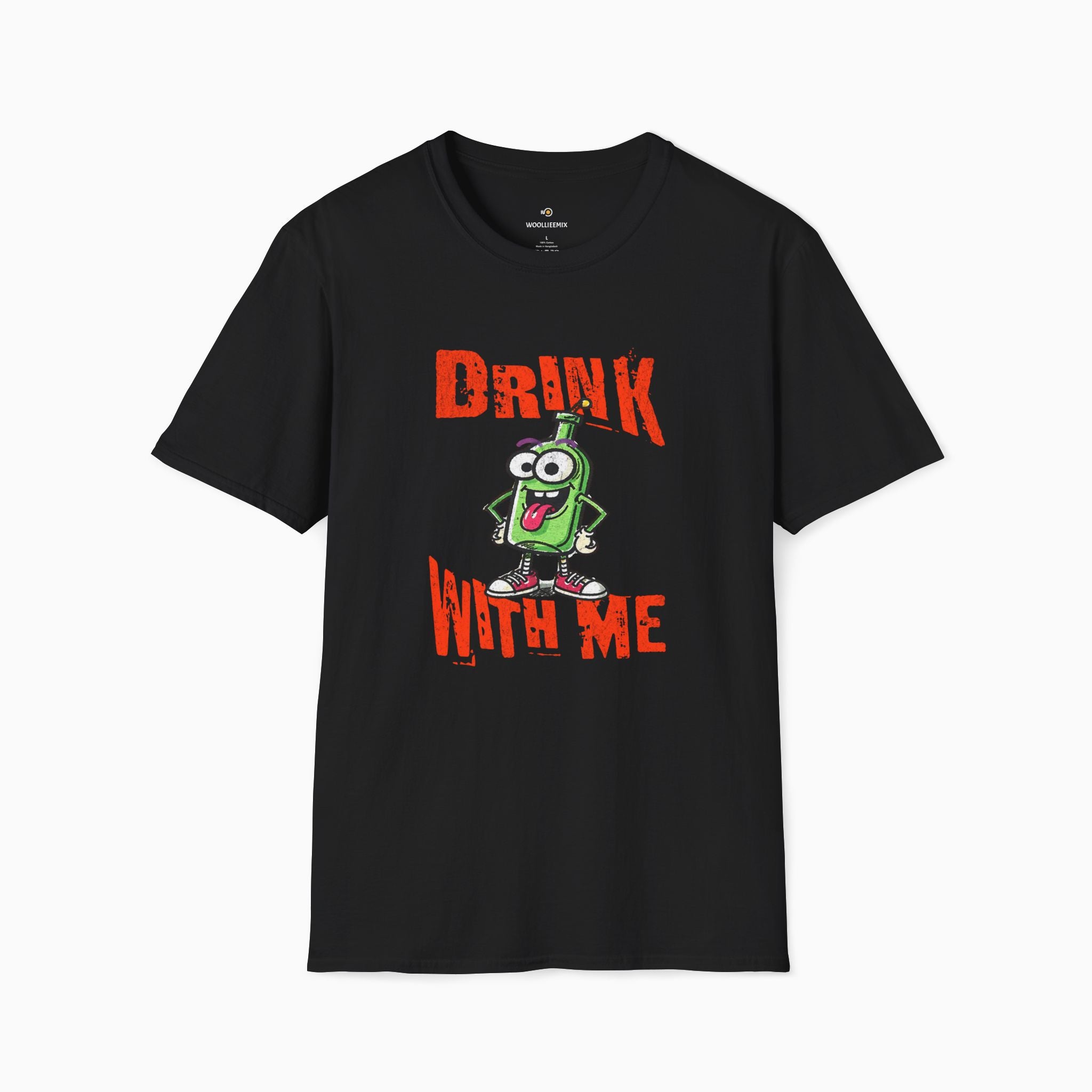 Drink With Me Unisex T-Shirt | Premium Cotton Classic Crew Neck Tee