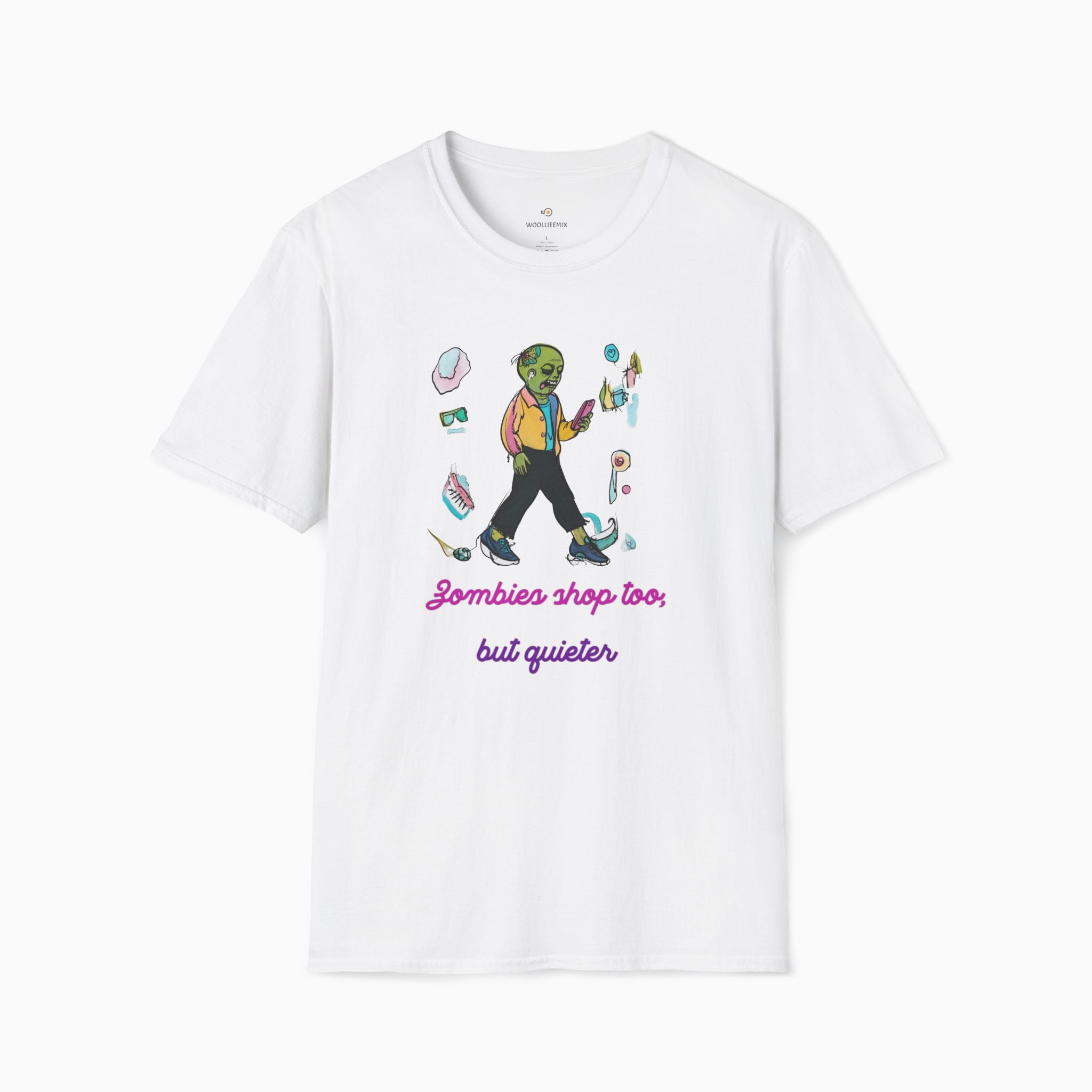 Zombies Shop Too, But Quieter Unisex T-Shirt