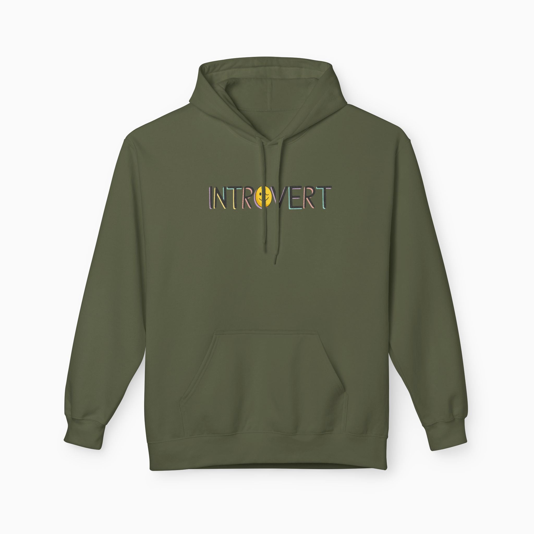 Introvert Unisex Hoodie - Sustainable Comfort & Style by Woollieemix