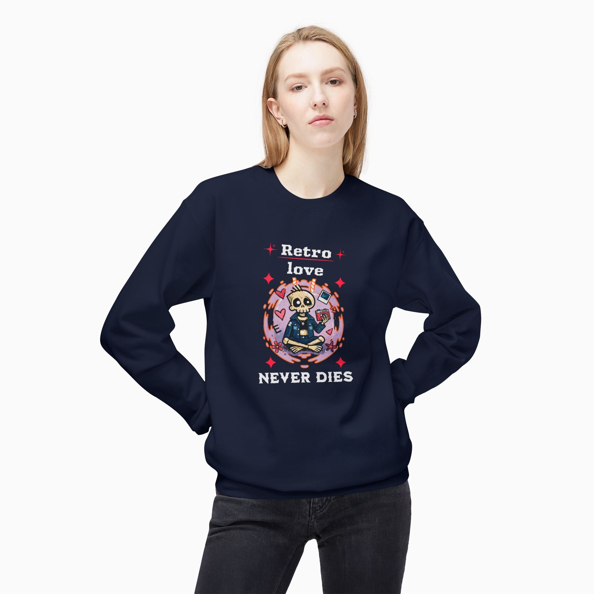 Retro Love, Never Dies Unisex Sweatshirt