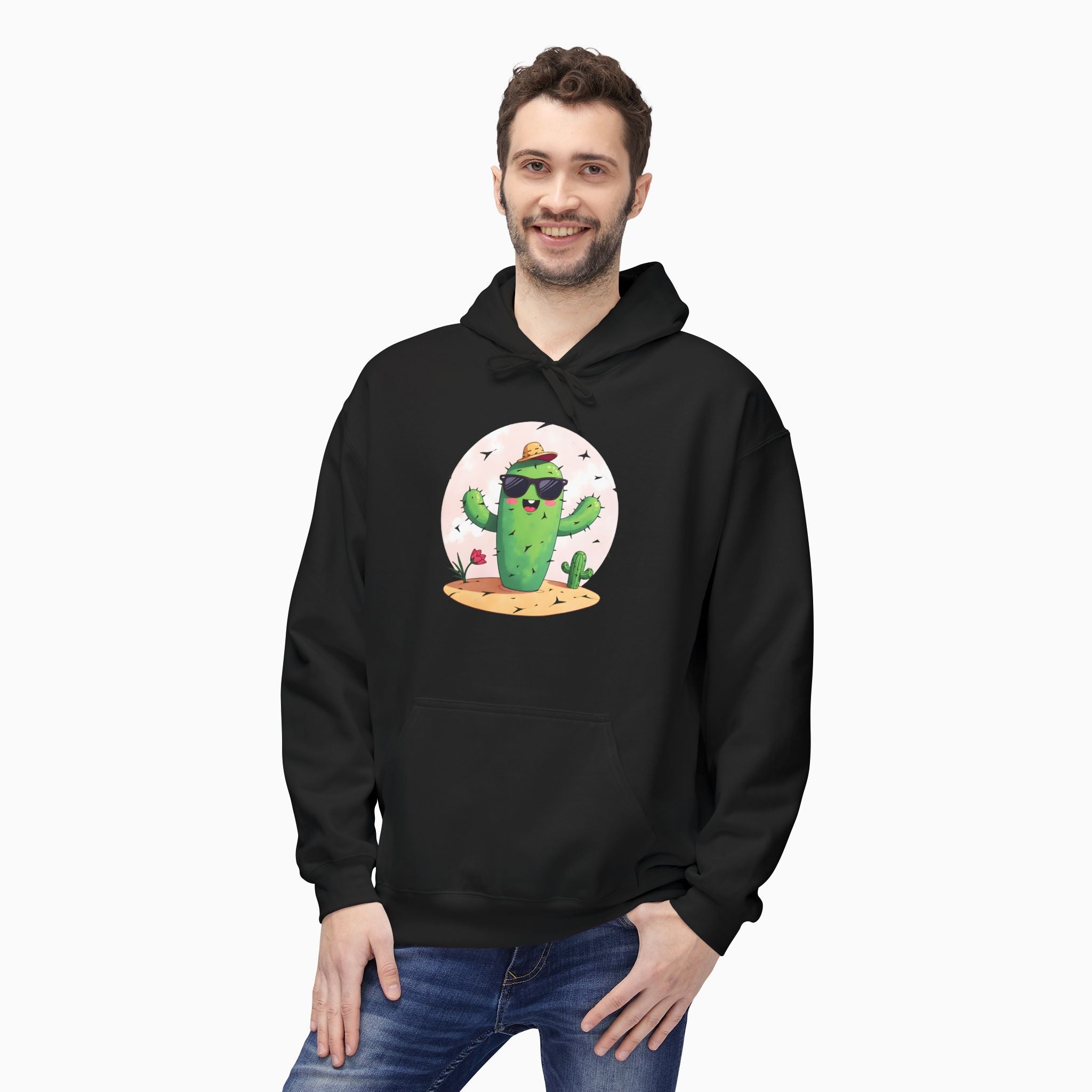 Wild Cute Cartoon Cactus Unisex Hoodie
