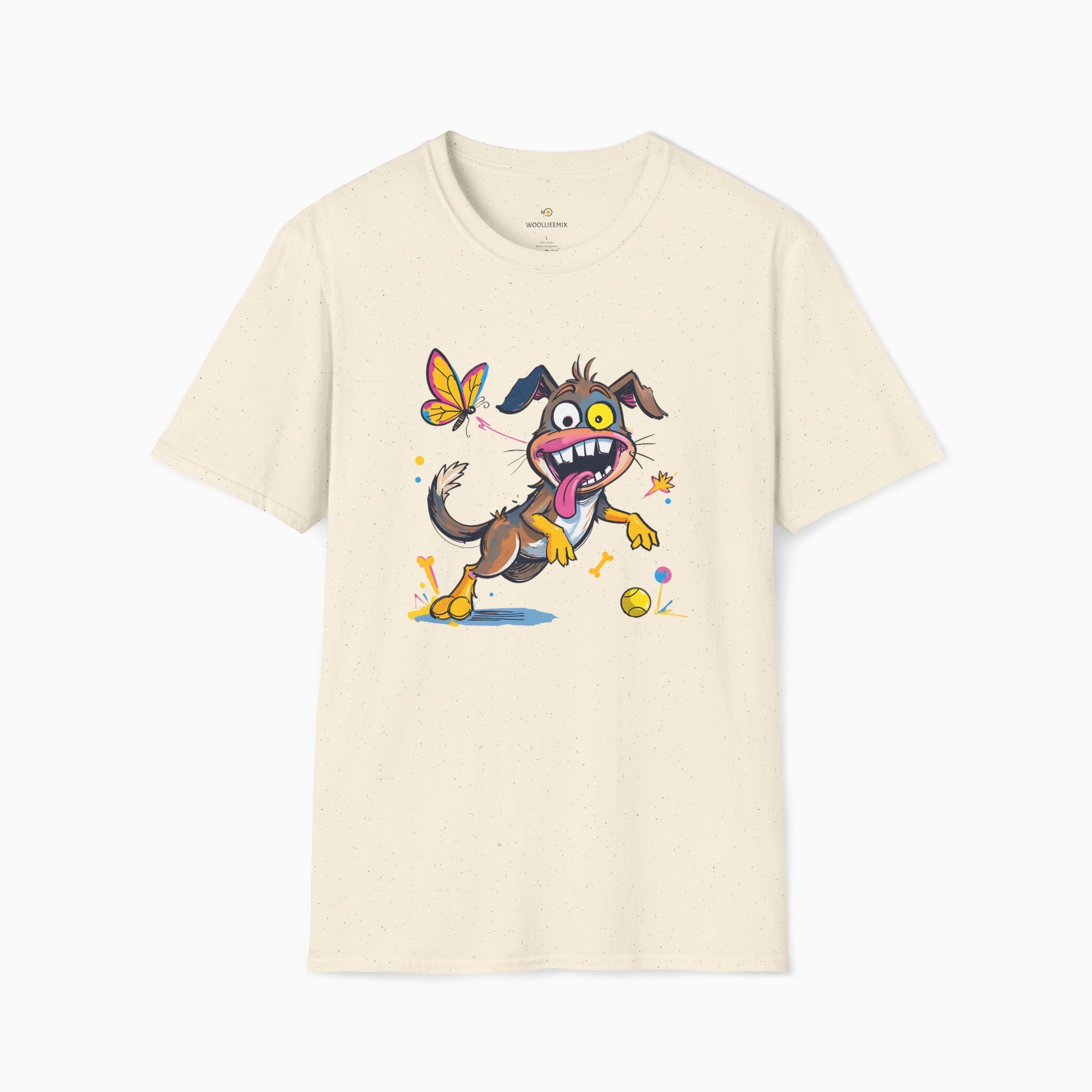 Dog And Butterfly Unisex T-Shirt
