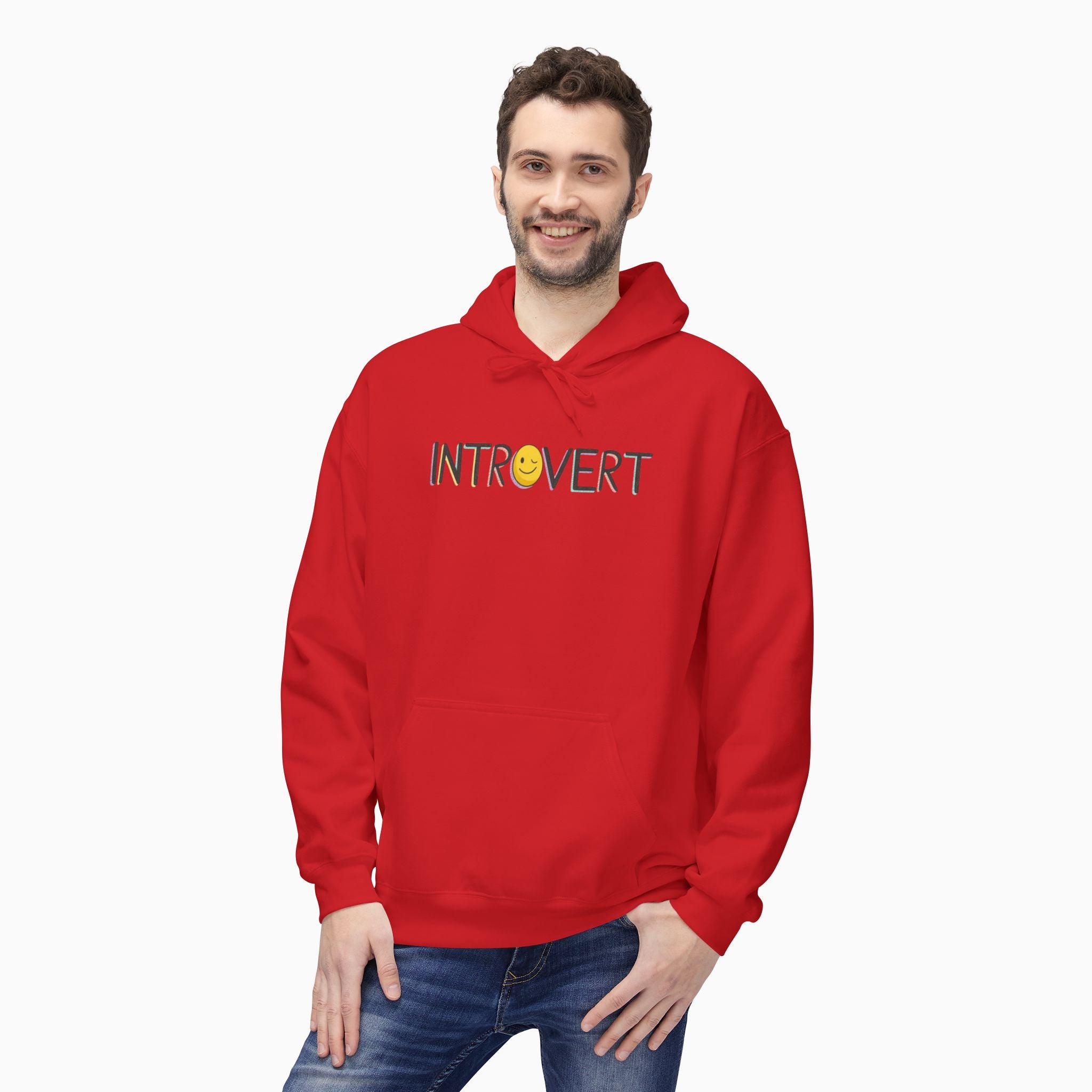 Introvert Unisex Hoodie - Sustainable Comfort & Style by Woollieemix