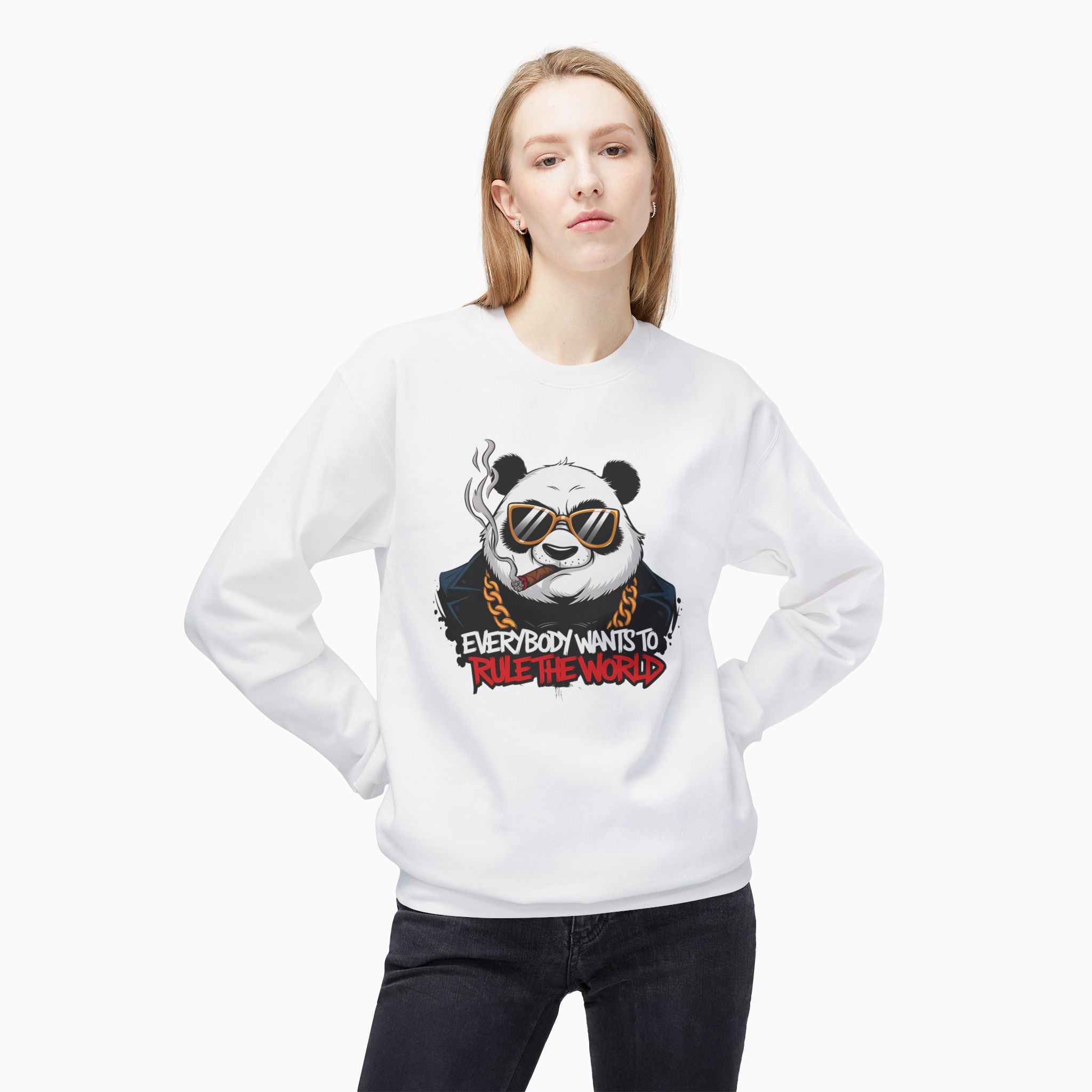Gangster Panda: Everybody Wants to Rule the World  Unisex Sweatshirt
