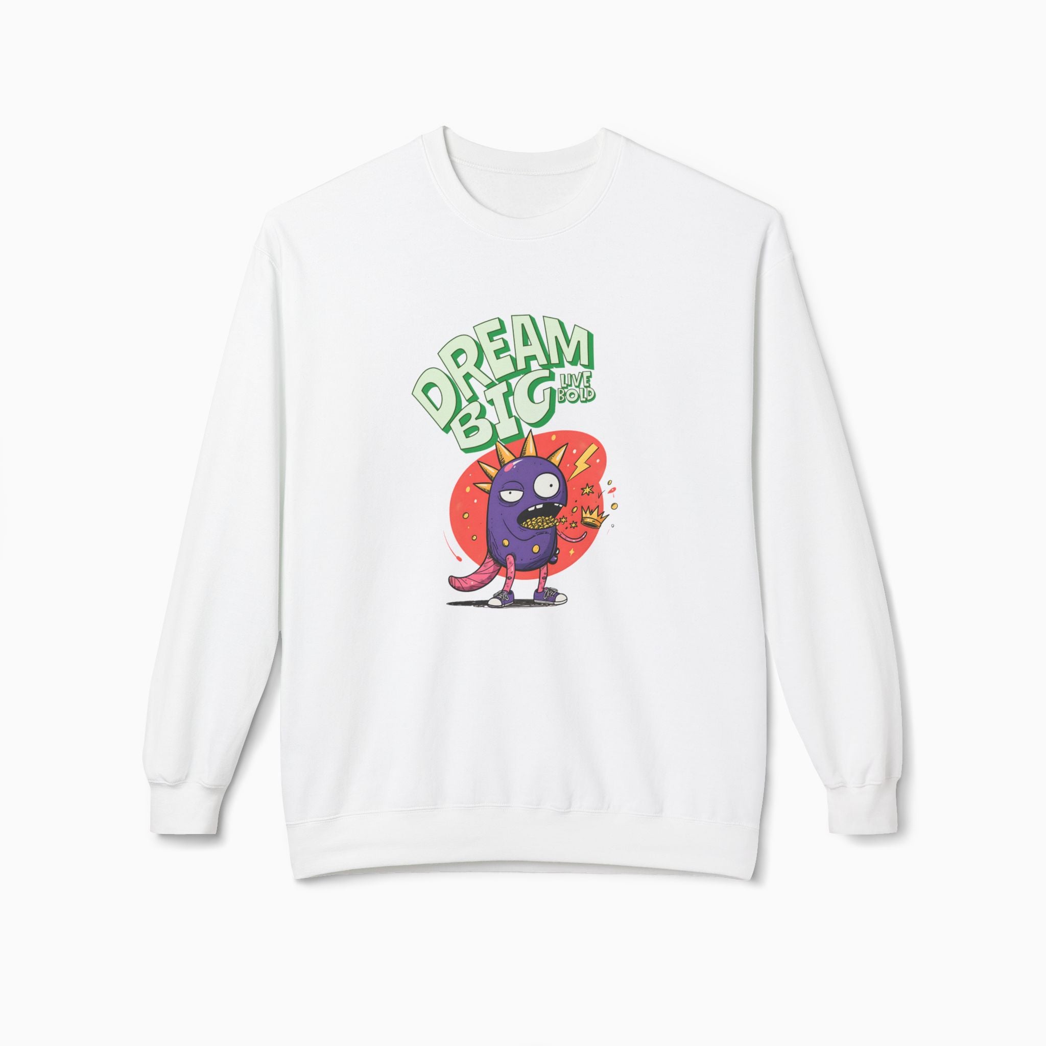 Dream Big, Live Bold Unisex Sweatshirt | Soft 80% Cotton Comfort