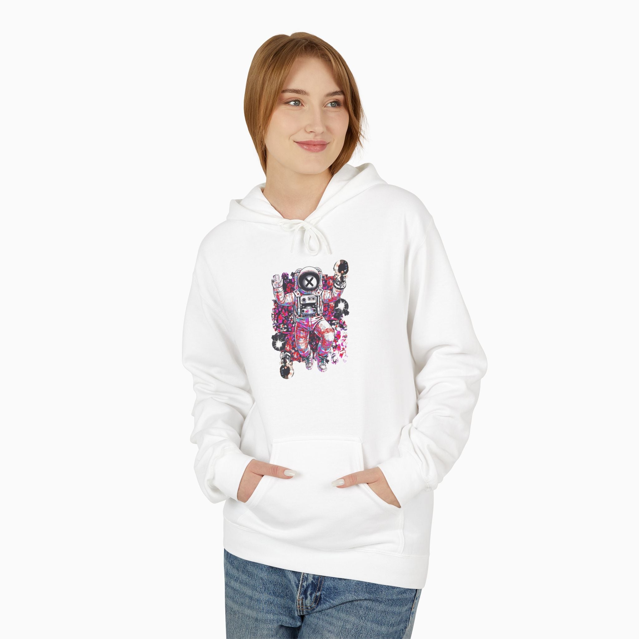 Astronaut Floating in Space Unisex Hoodie