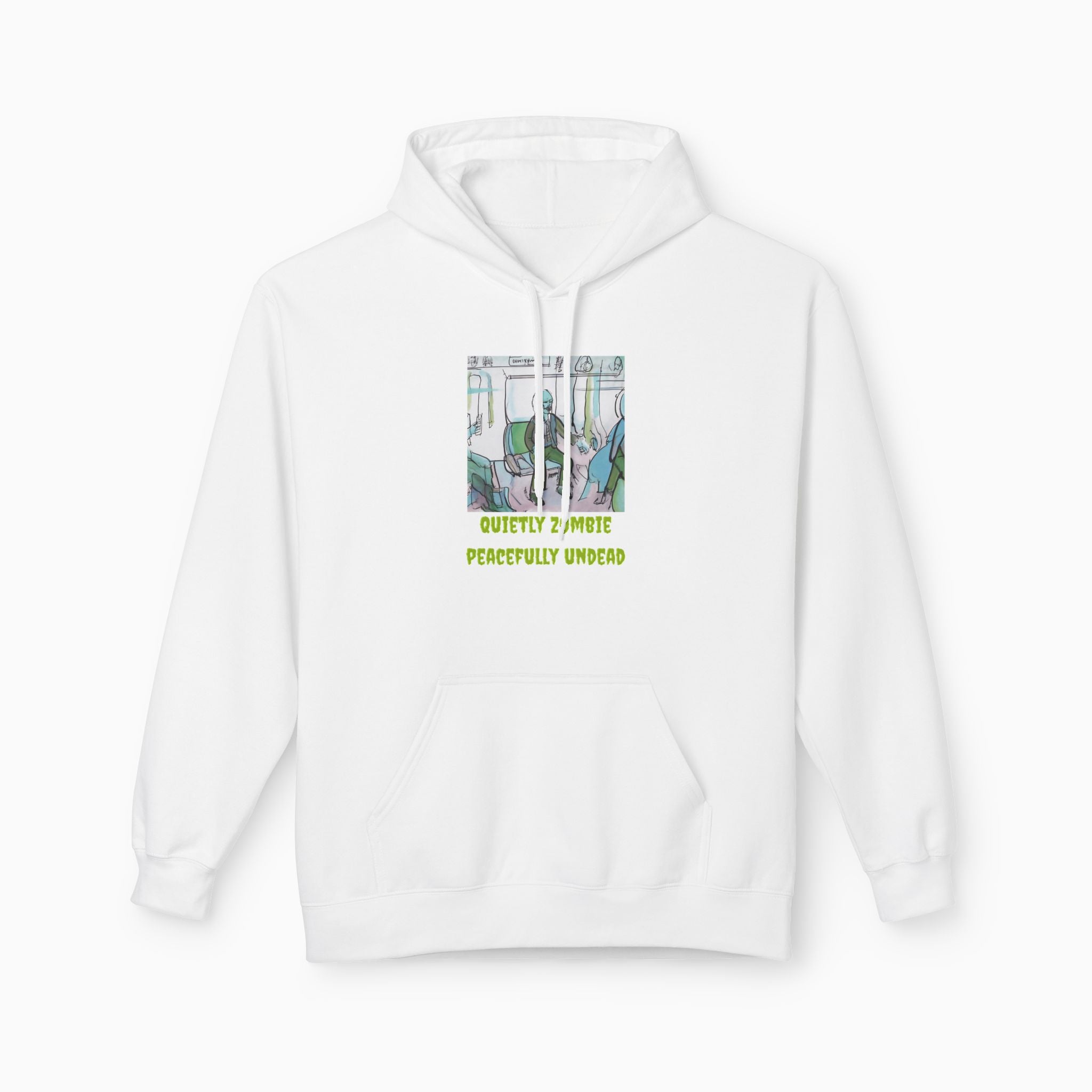 Quietly Zombie Peacefully Undead Unisex Hoodie