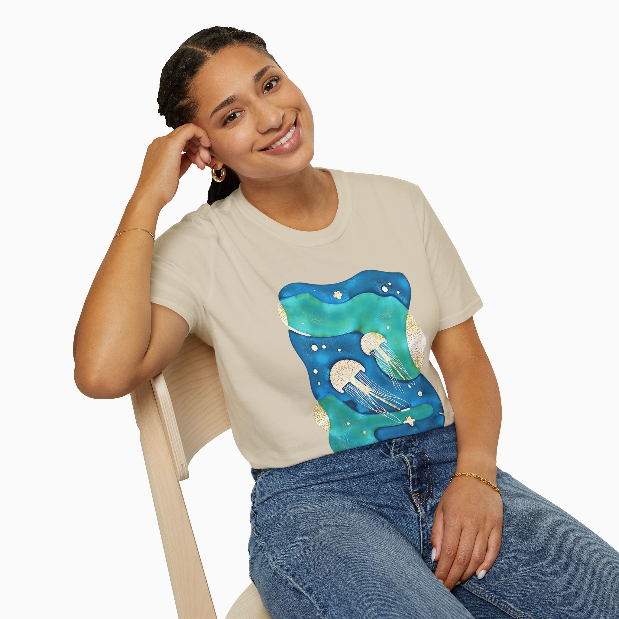Retro Japanese Waves Unisex T-Shirt | Woollieemix Classic Fit