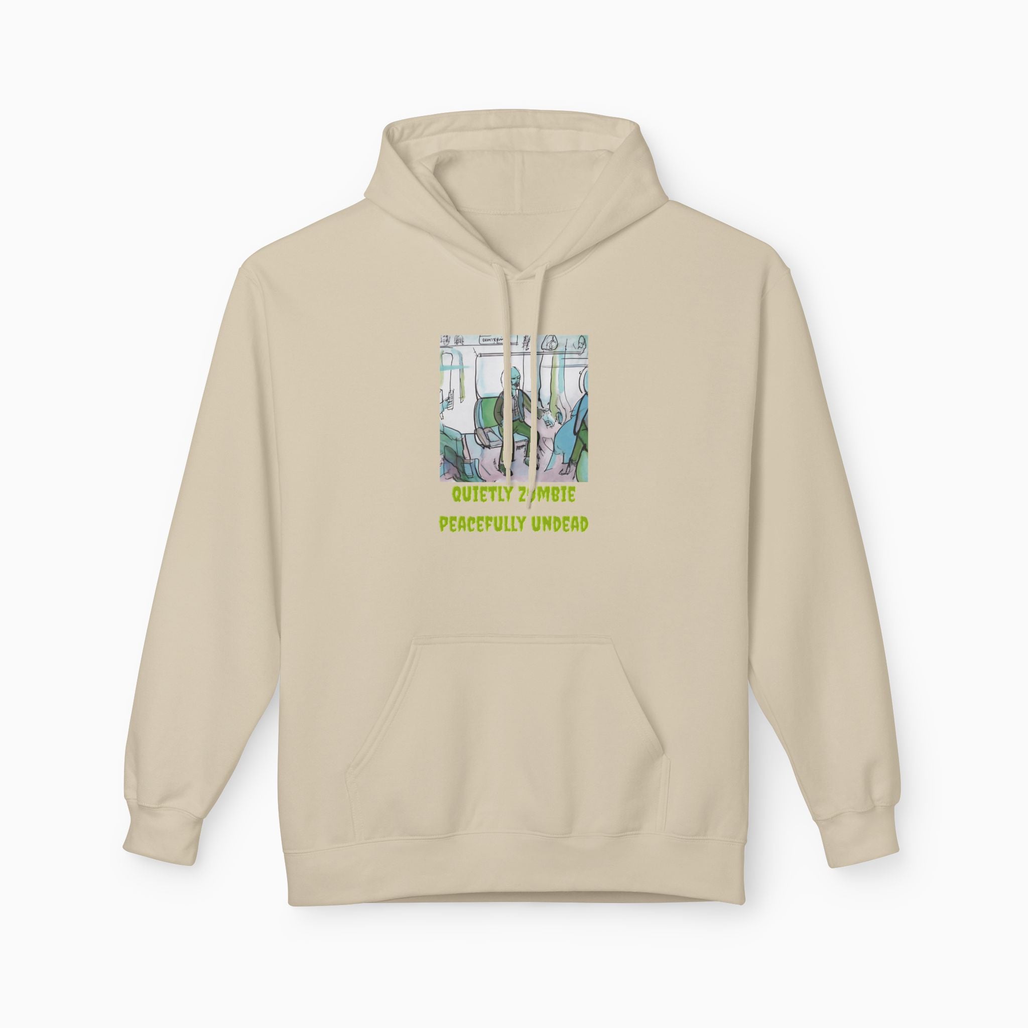 Quietly Zombie Peacefully Undead Unisex Hoodie