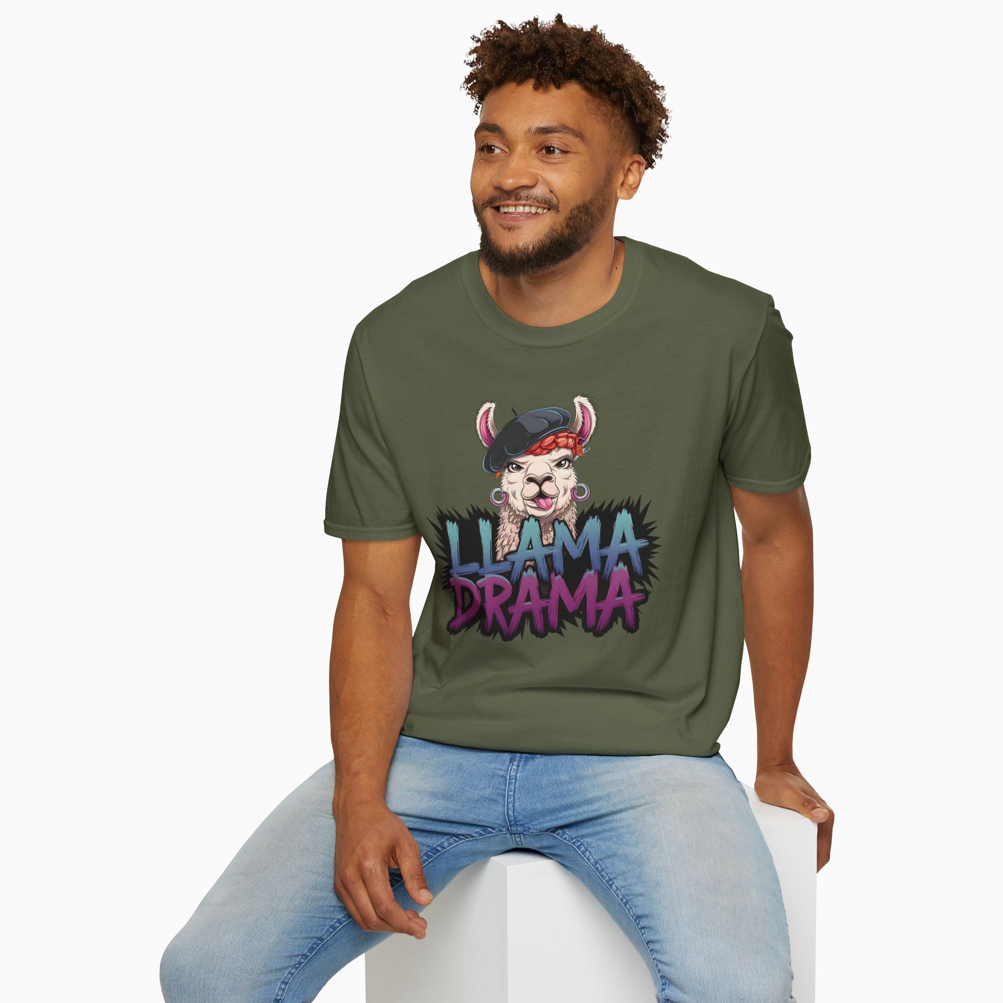 Nft Style Llama Drame Unisex T-Shirt
