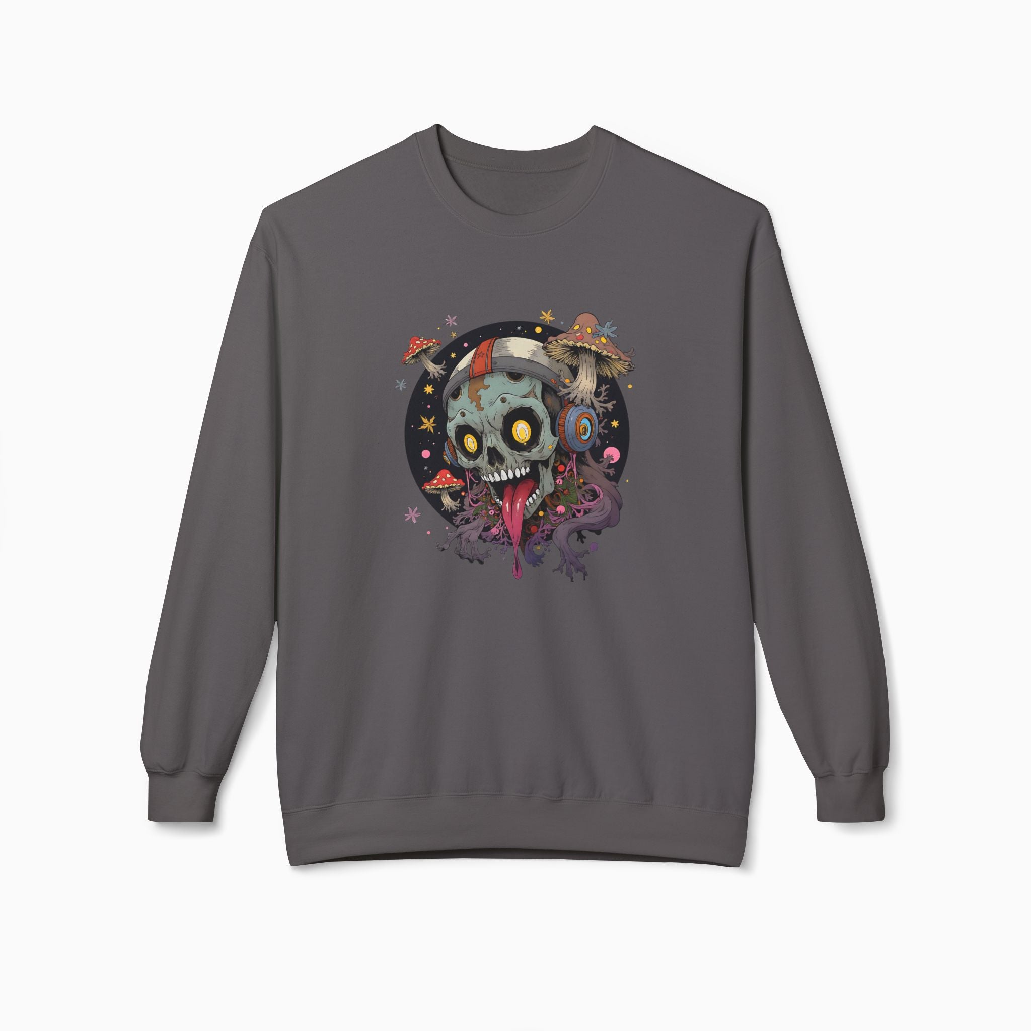 Psychedelic Mushroom Skull Unisex Sweatshirt