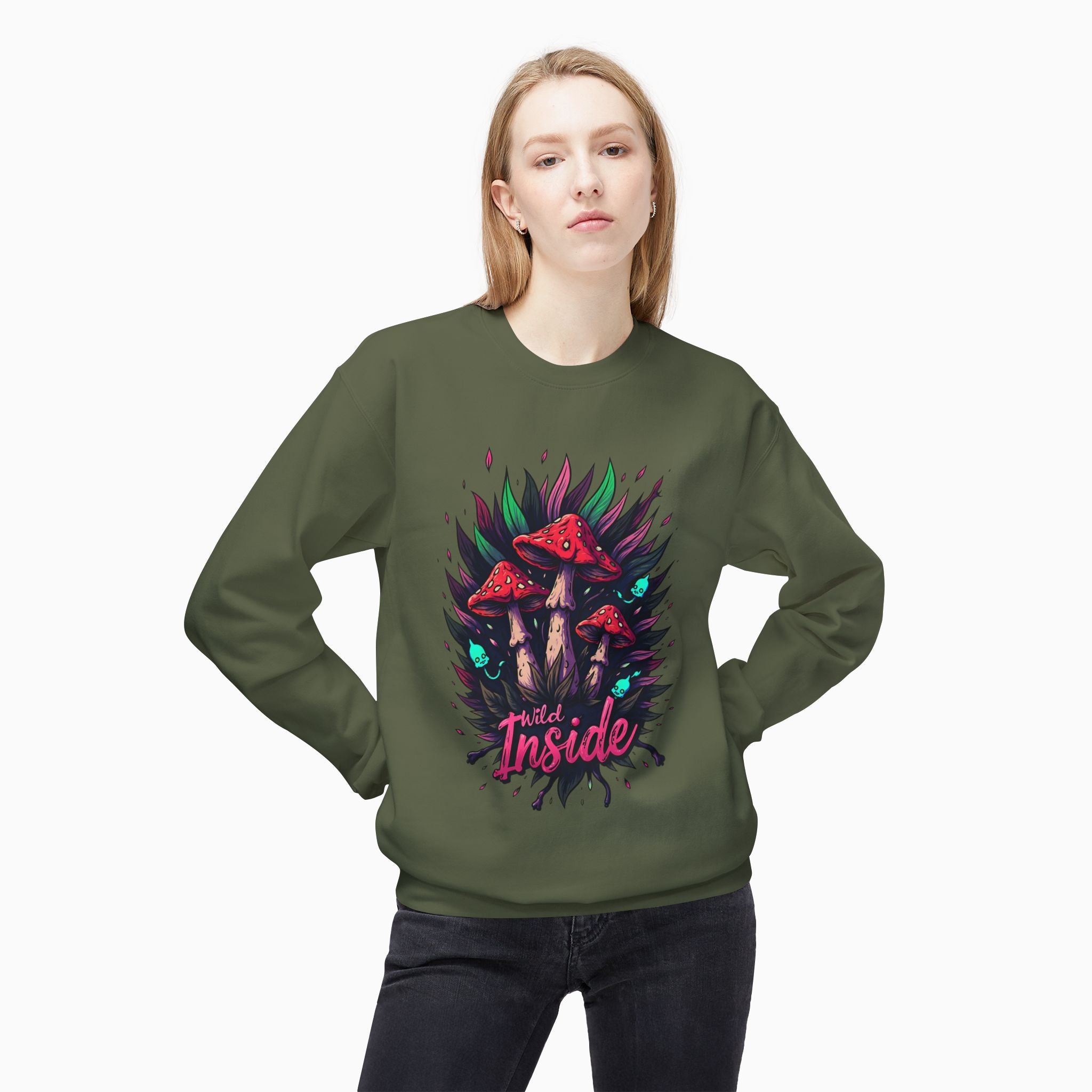 Poisonous Mushrooms Graphic Sweatshirt - Stylish & Soft Unisex Wear